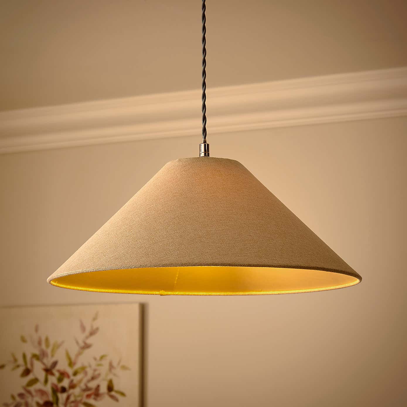 Churchgate Ashby Conical Extreme Empire Easy Fit Lamp Shade