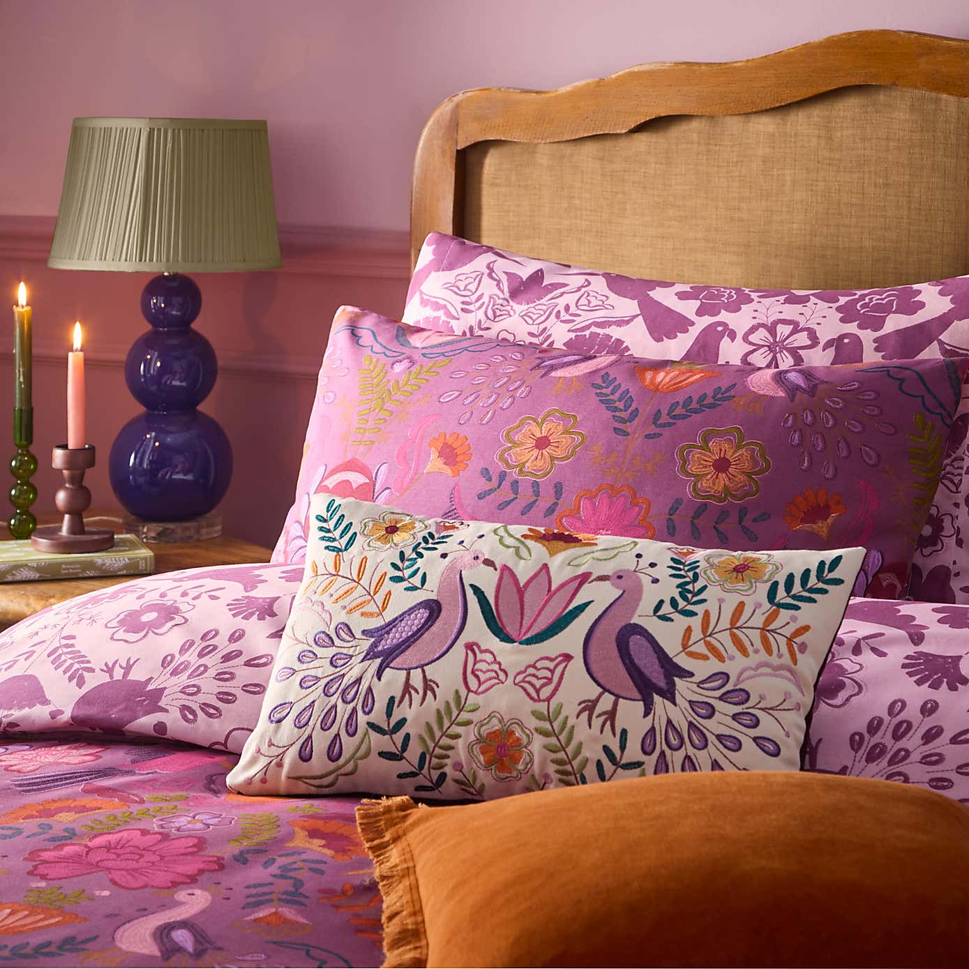 Furn Broderie Reversible Duvet Cover and Pillowcase Set