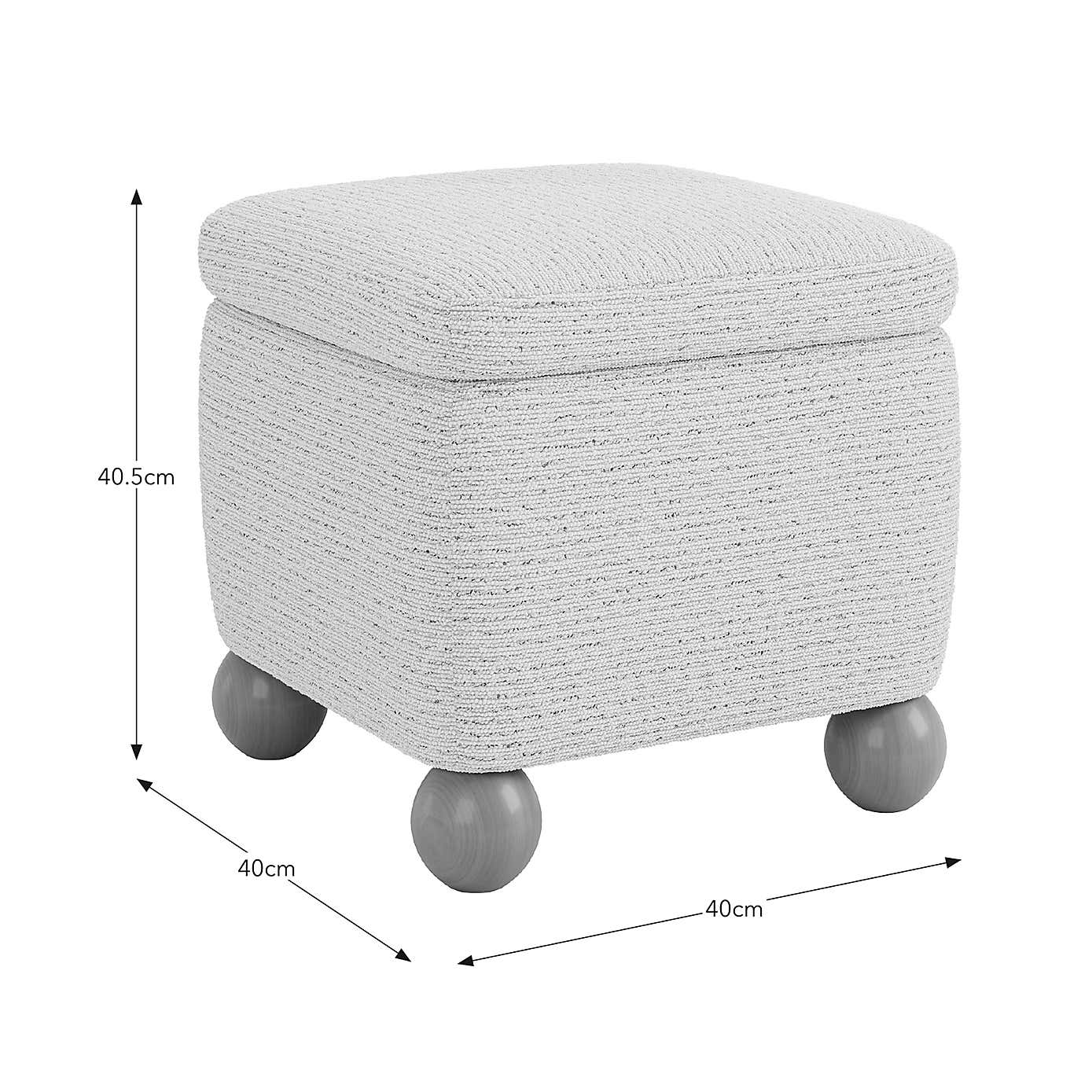 Nylah Boucle Fleck Storage Footstool