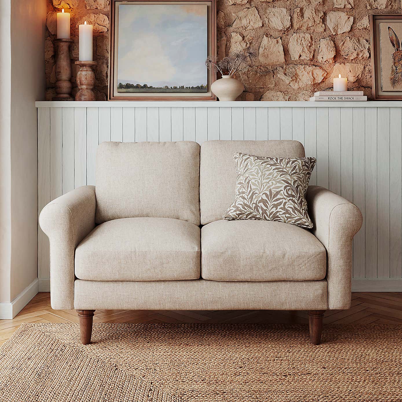 Maeve Compact Flatweave 2 Seater Sofa