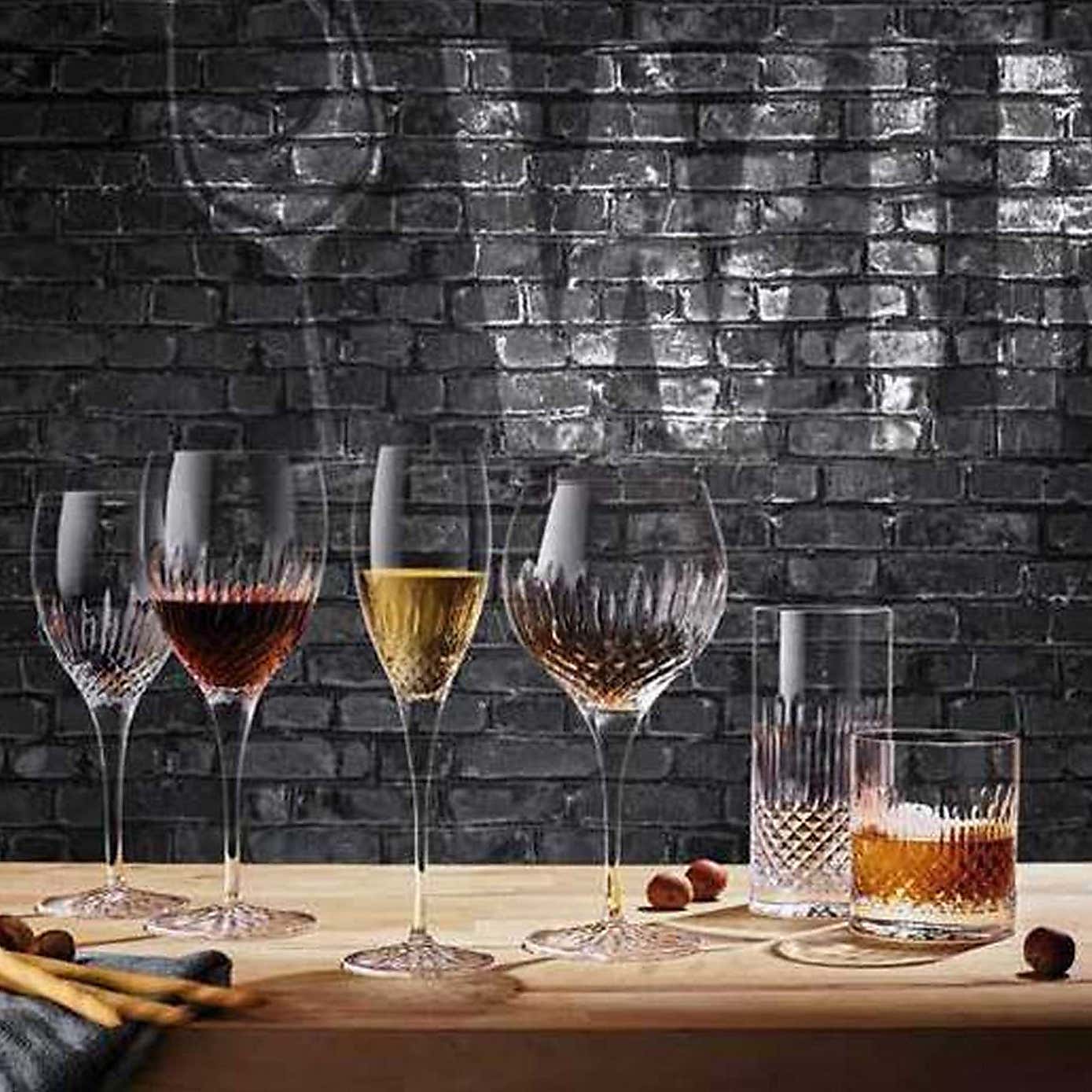 Luigi Bormioli Diamante Set of 4 Chianti Glasses