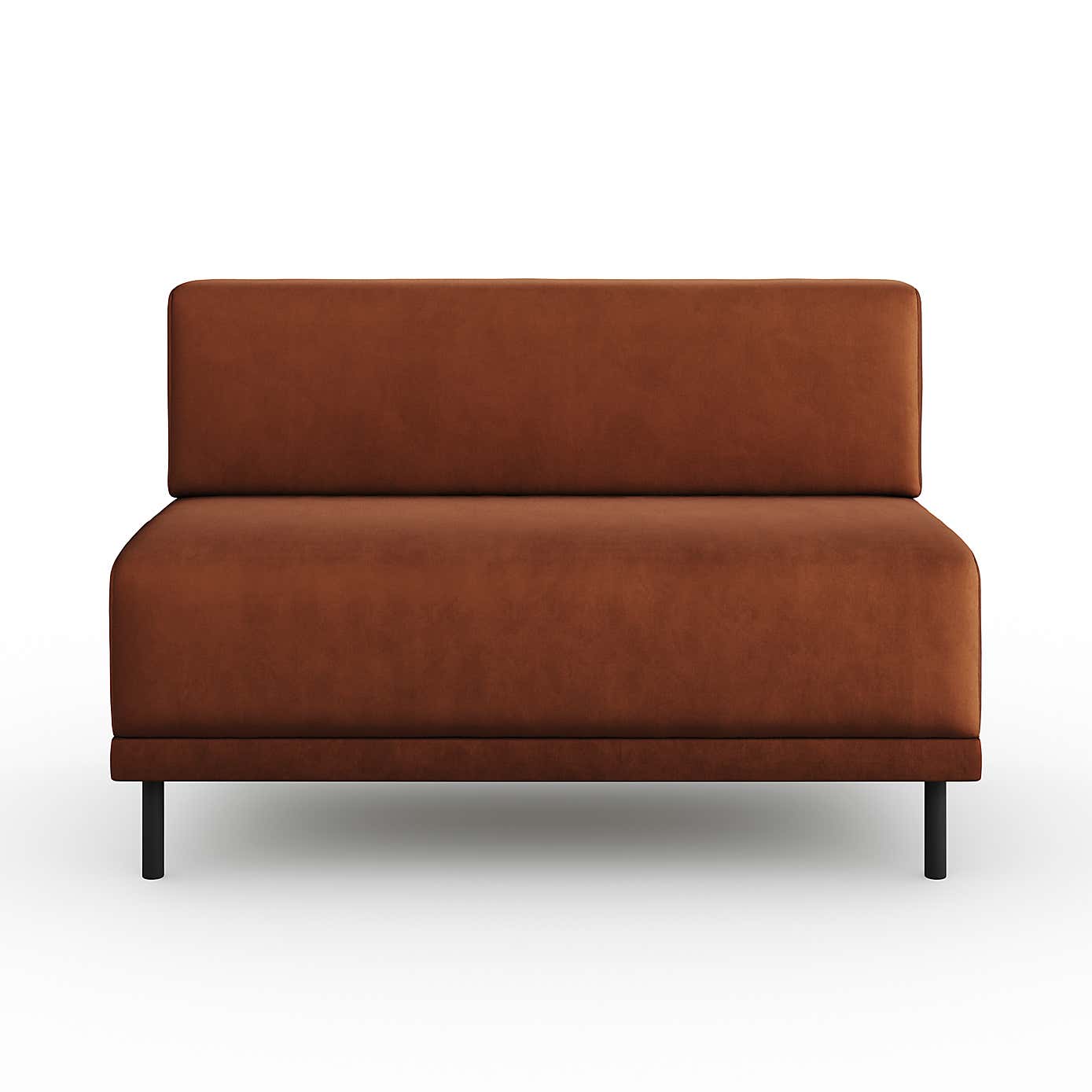 Mae Long Dining Bench, Matte Plush Velvet