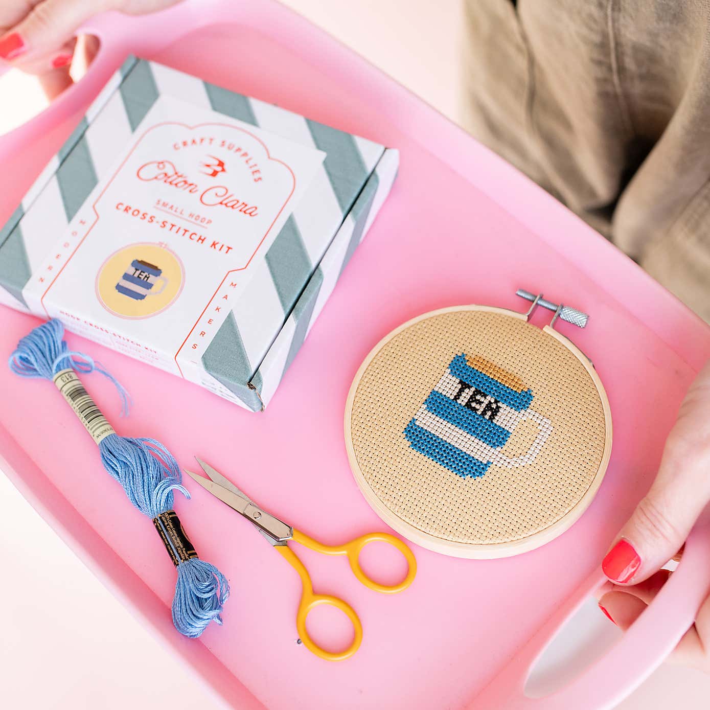 Cotton Clara Tea Cross Stitch Kit