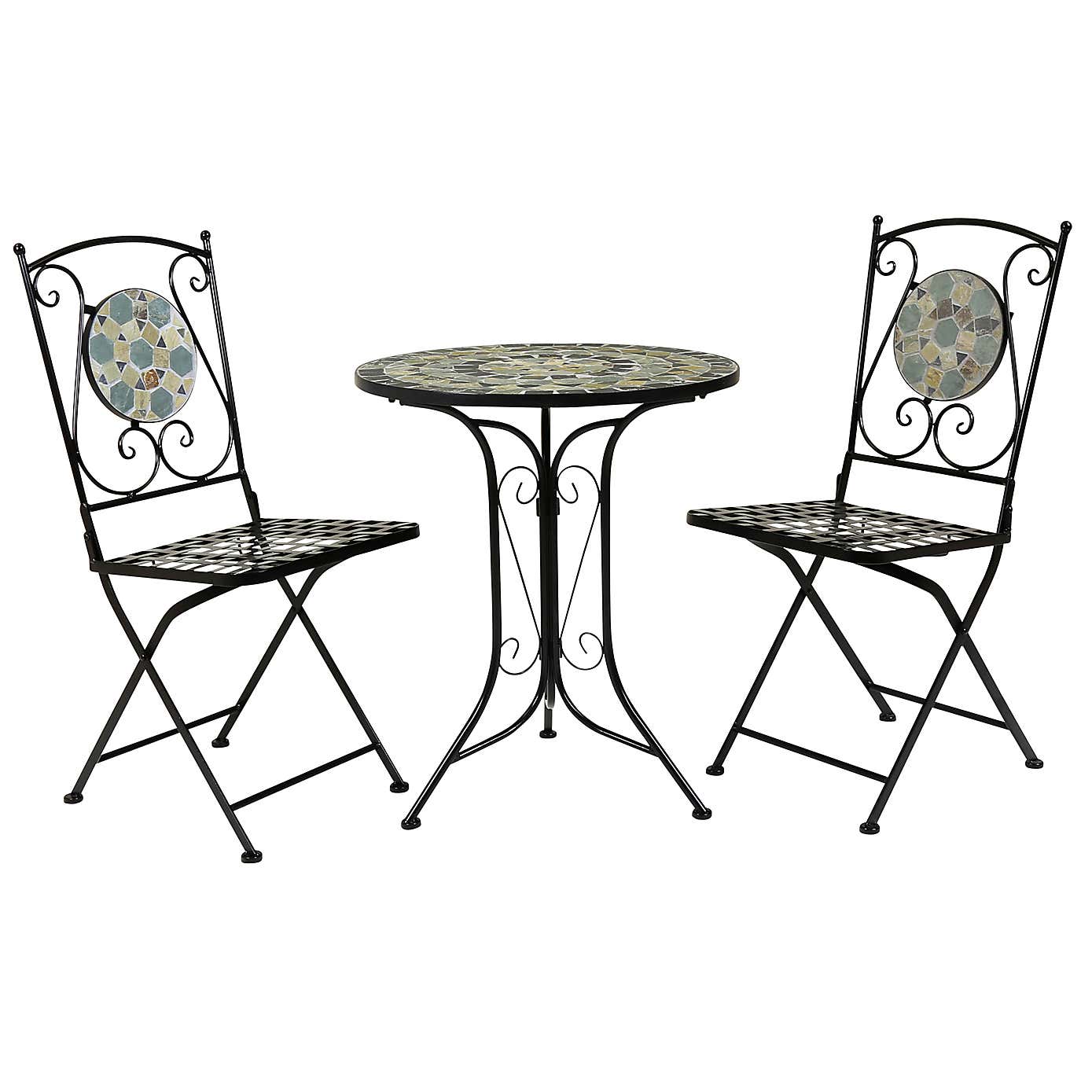 Blue Mosaic Bistro Set