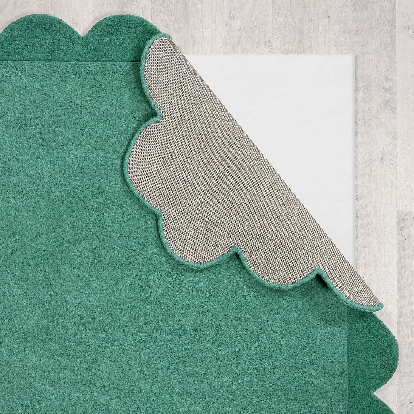 Milo Scallop Plain Wool Rug