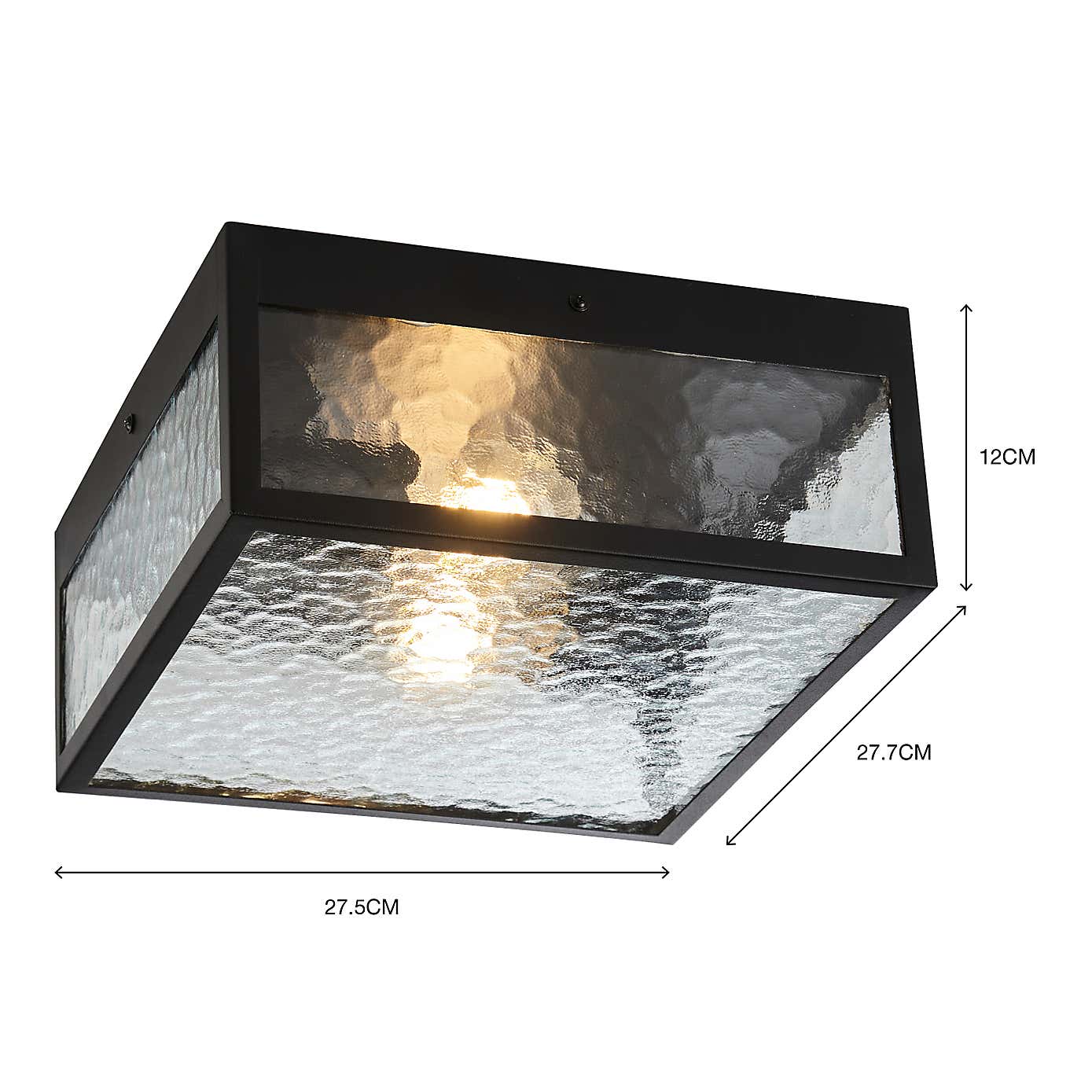 London Indoor Outdoor 2 Light Flush Ceiling Fitting