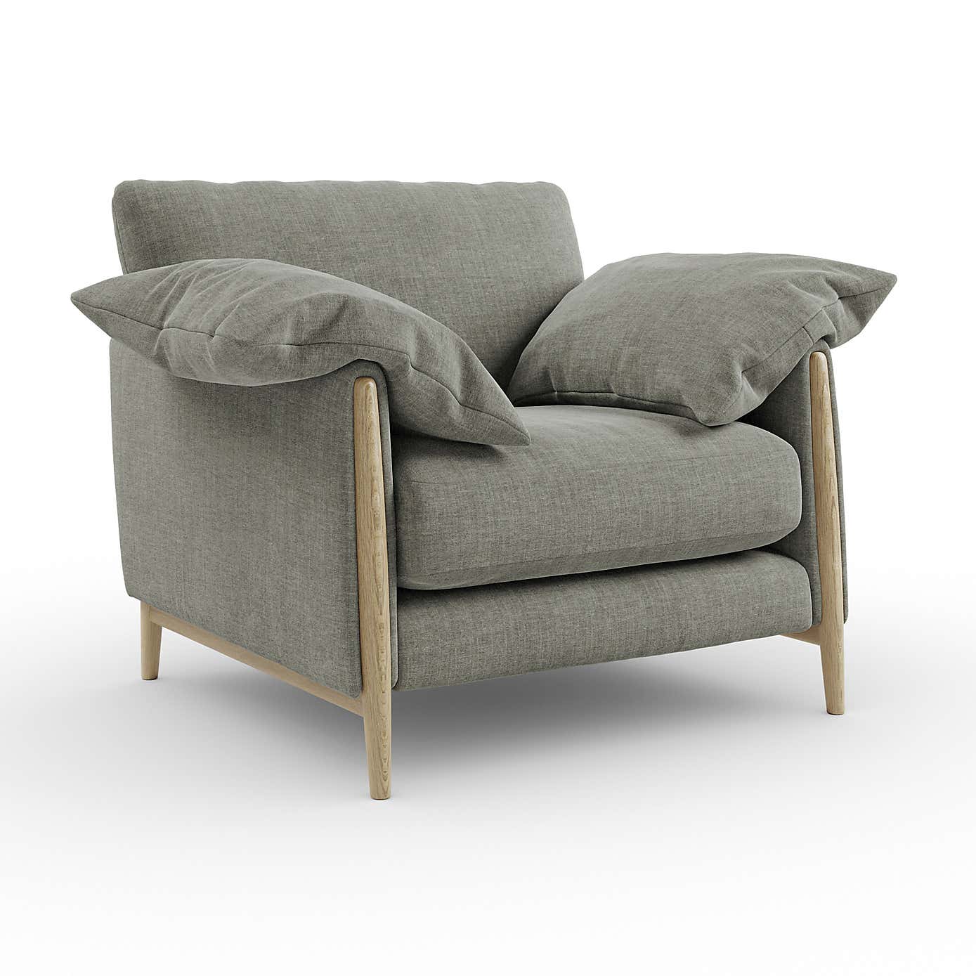 Hector Tonal Plush Chenille Snuggle Chair