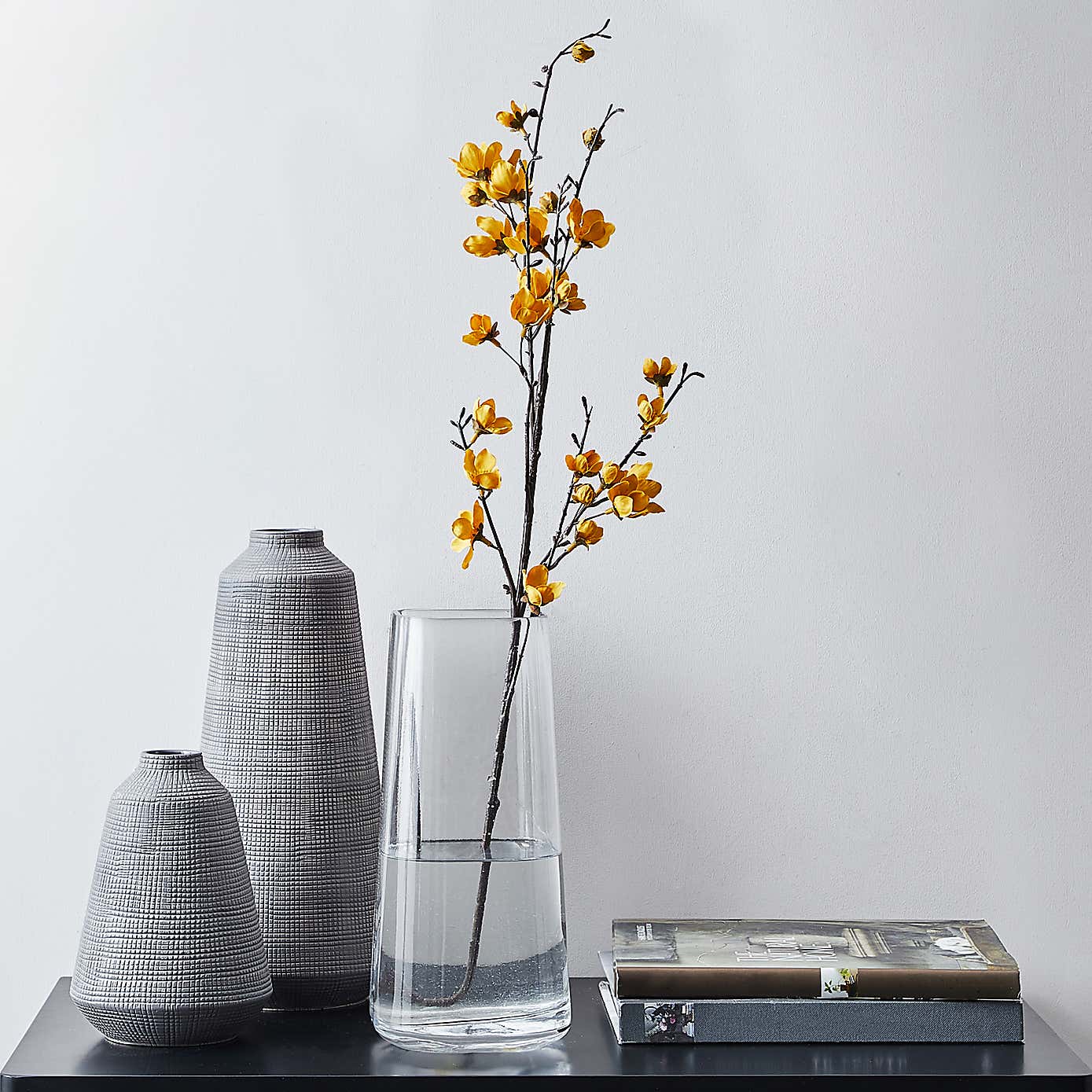 Artificial Ochre Blossom Stem