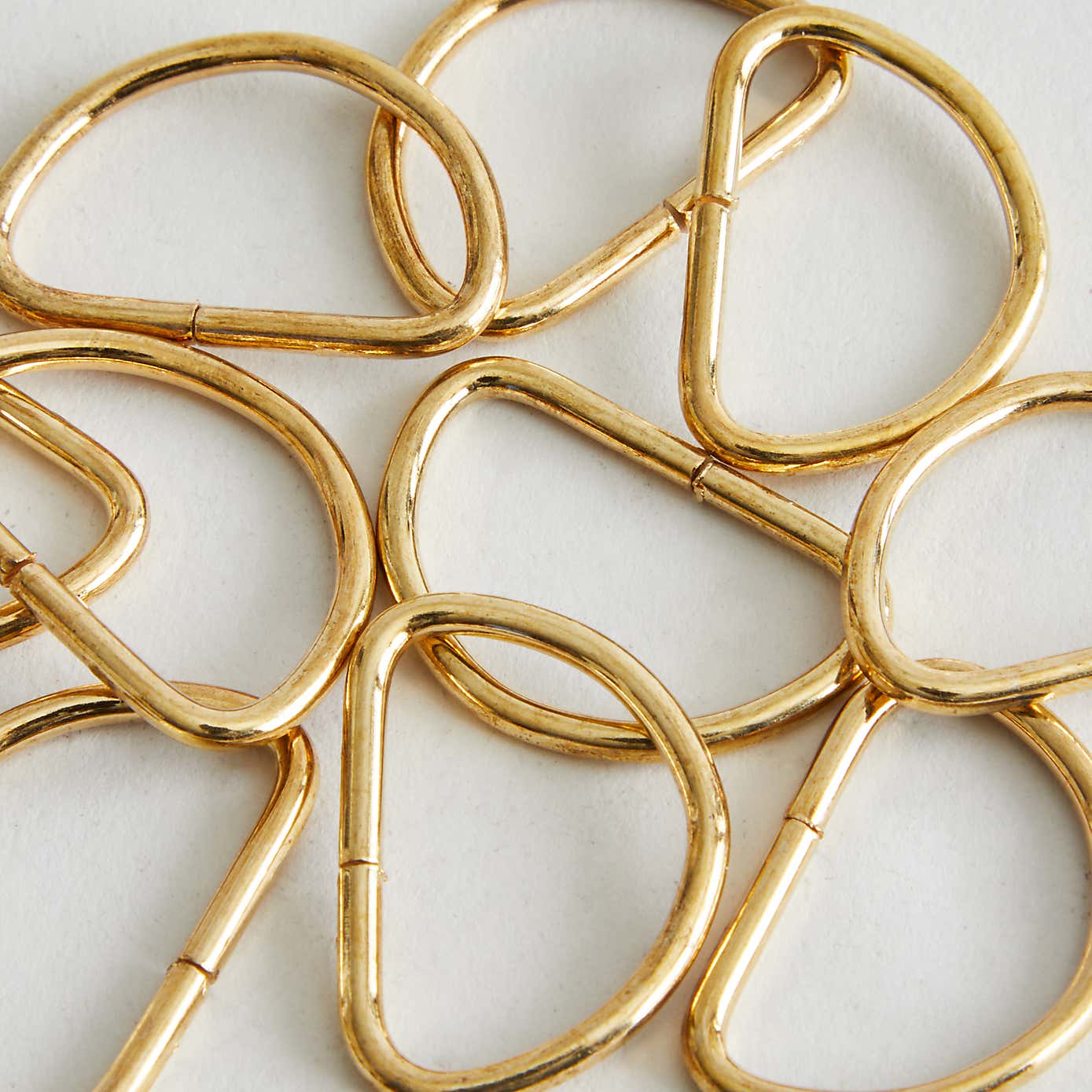 Metal 25mm D-Rings Pack of 10