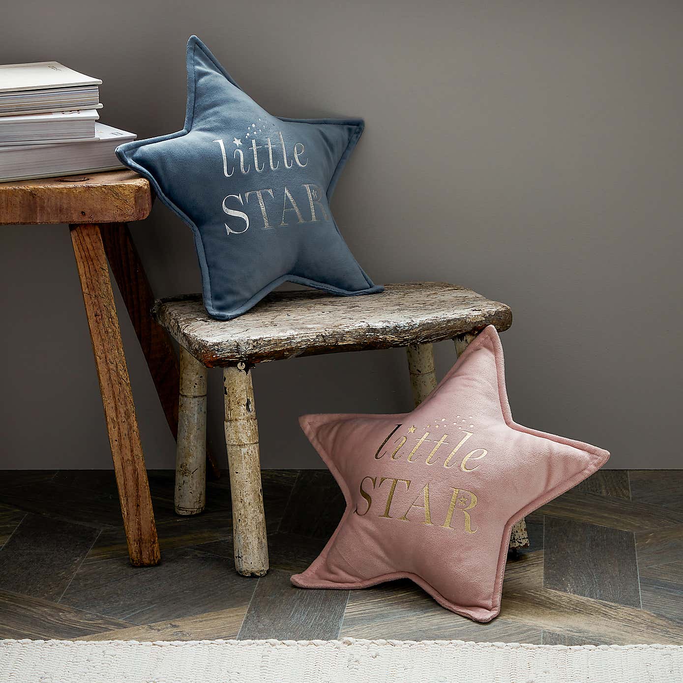 Bambino Little Star Velvet Cushion