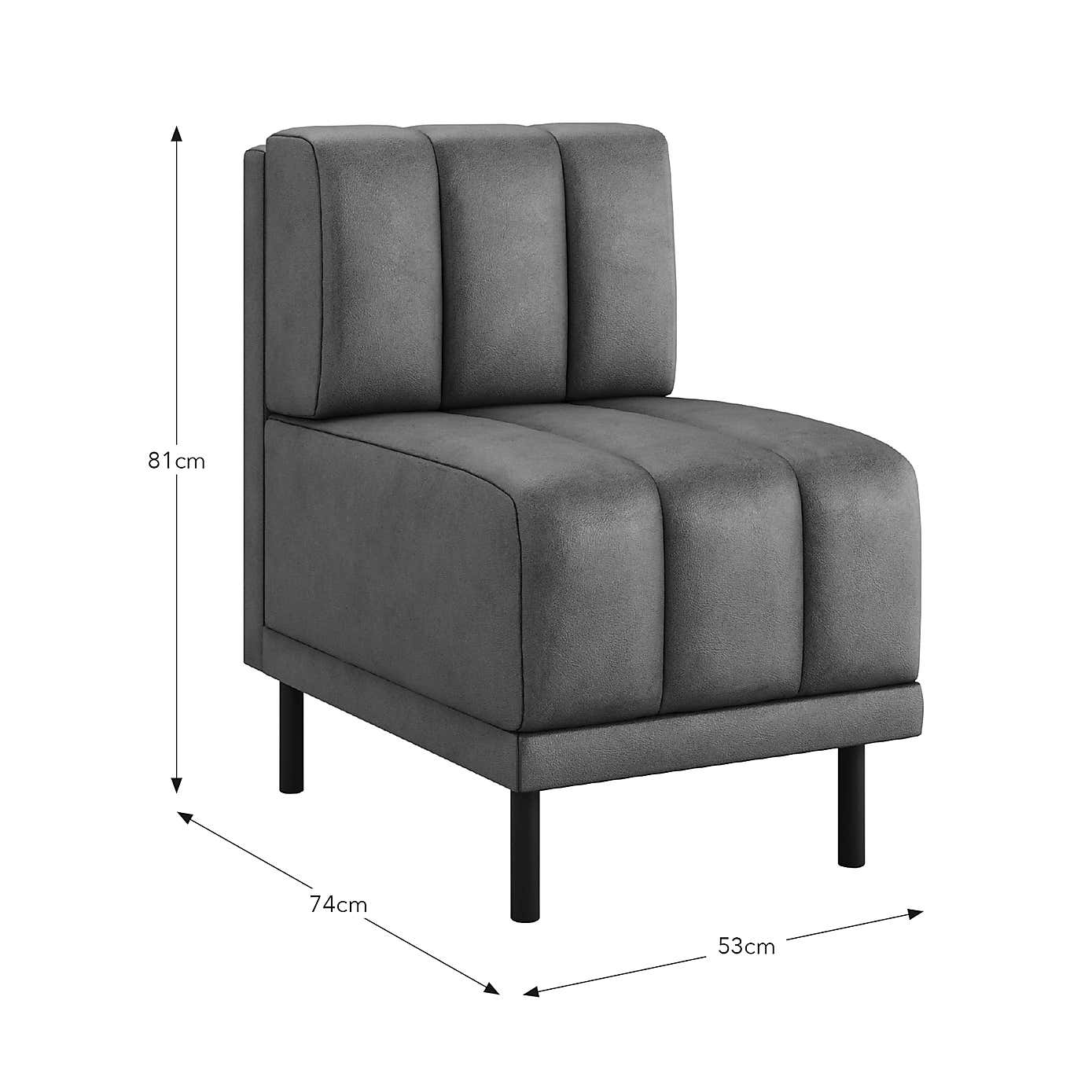 Amali Small Dining Bench, Faux Leather