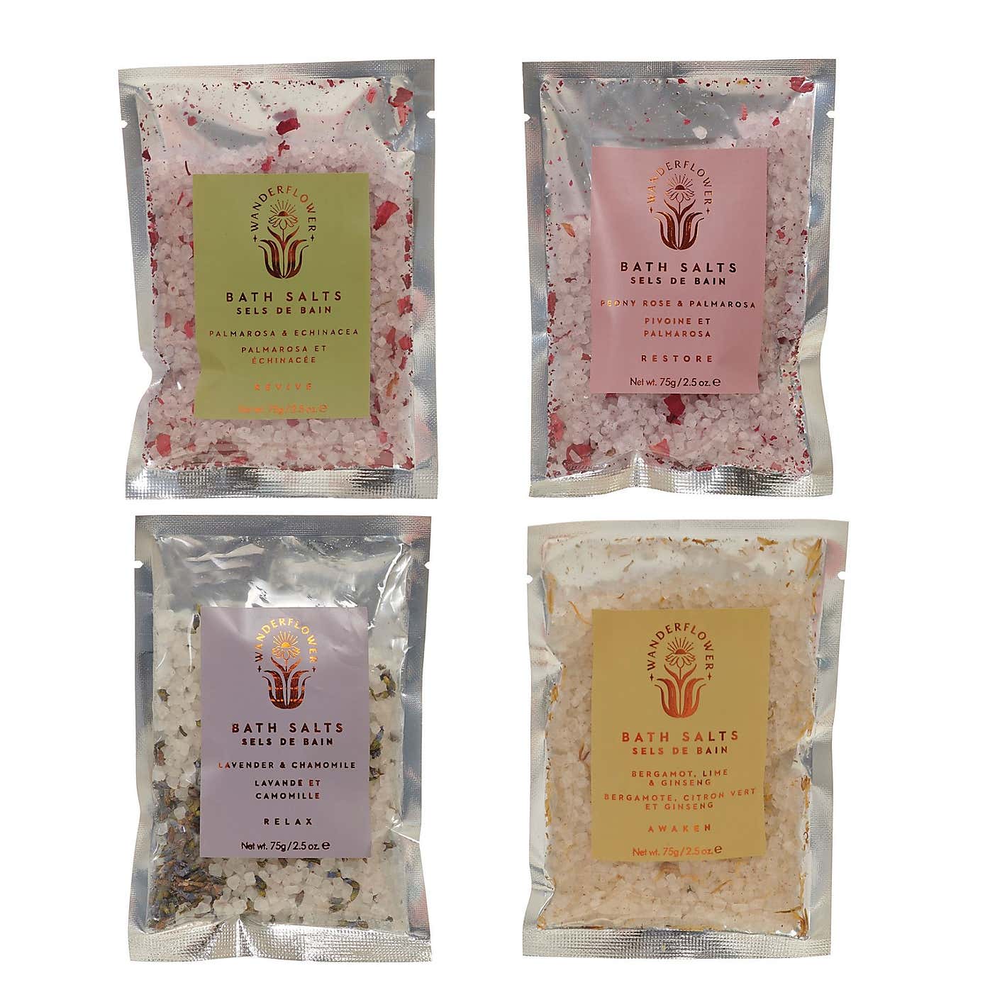 Upper Canada Wanderflower Bath Salts Set