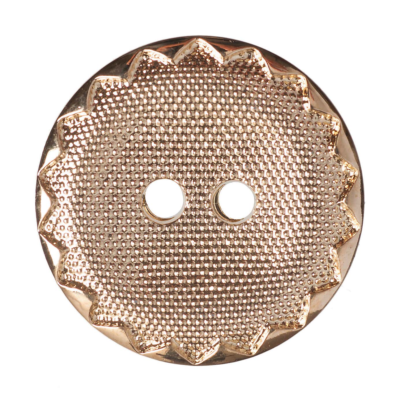 Pack of Five Gold-Look Metal Buttons