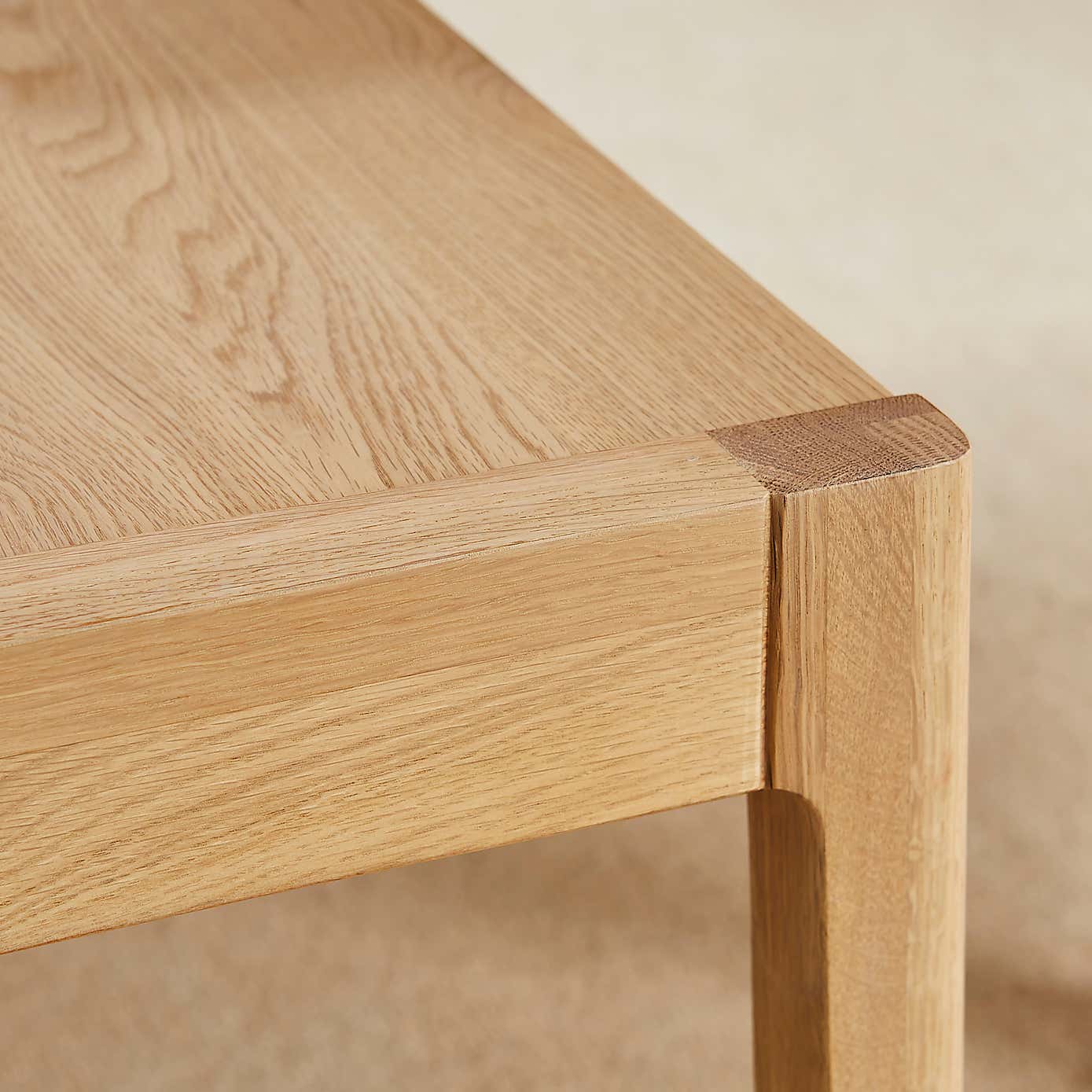 Elements Holmes Dining Bench, Modern Oak