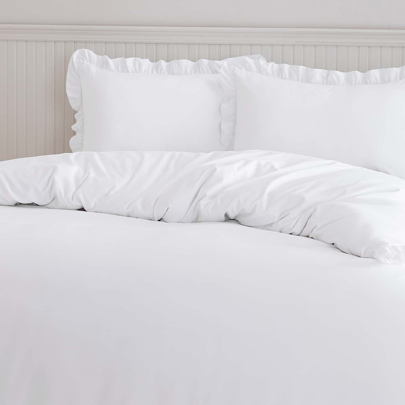 Briona Frilled Edge Duvet Cover & Pillowcase Set
