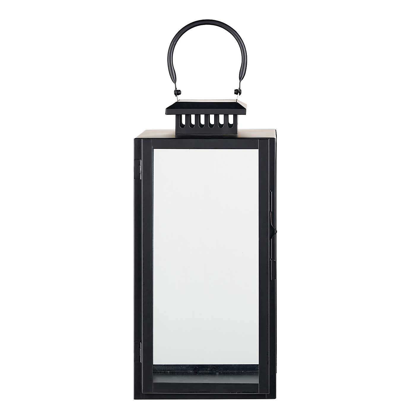 Metal & Glass Rectangular Lantern