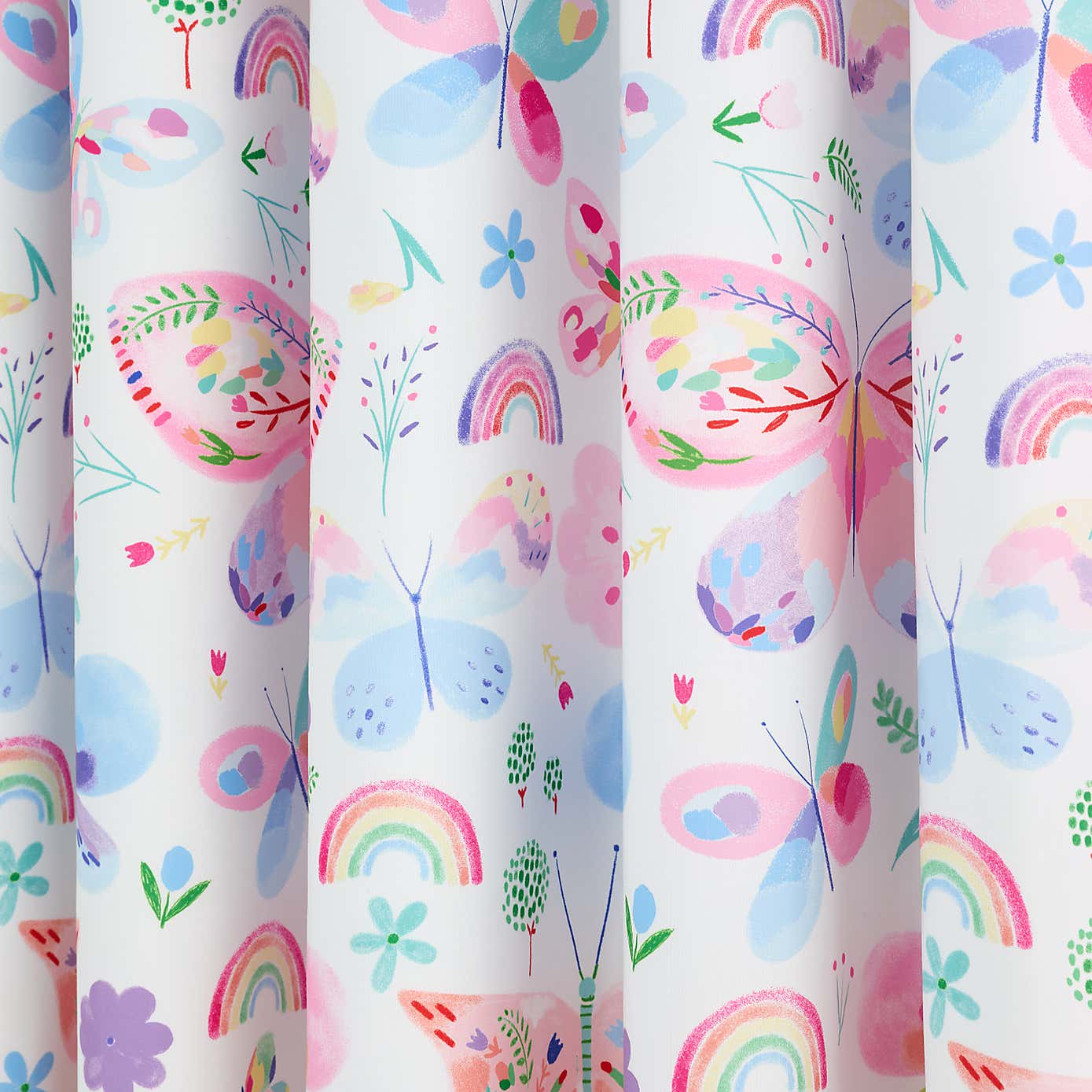 Painted Butterfly Eyelet Curtains