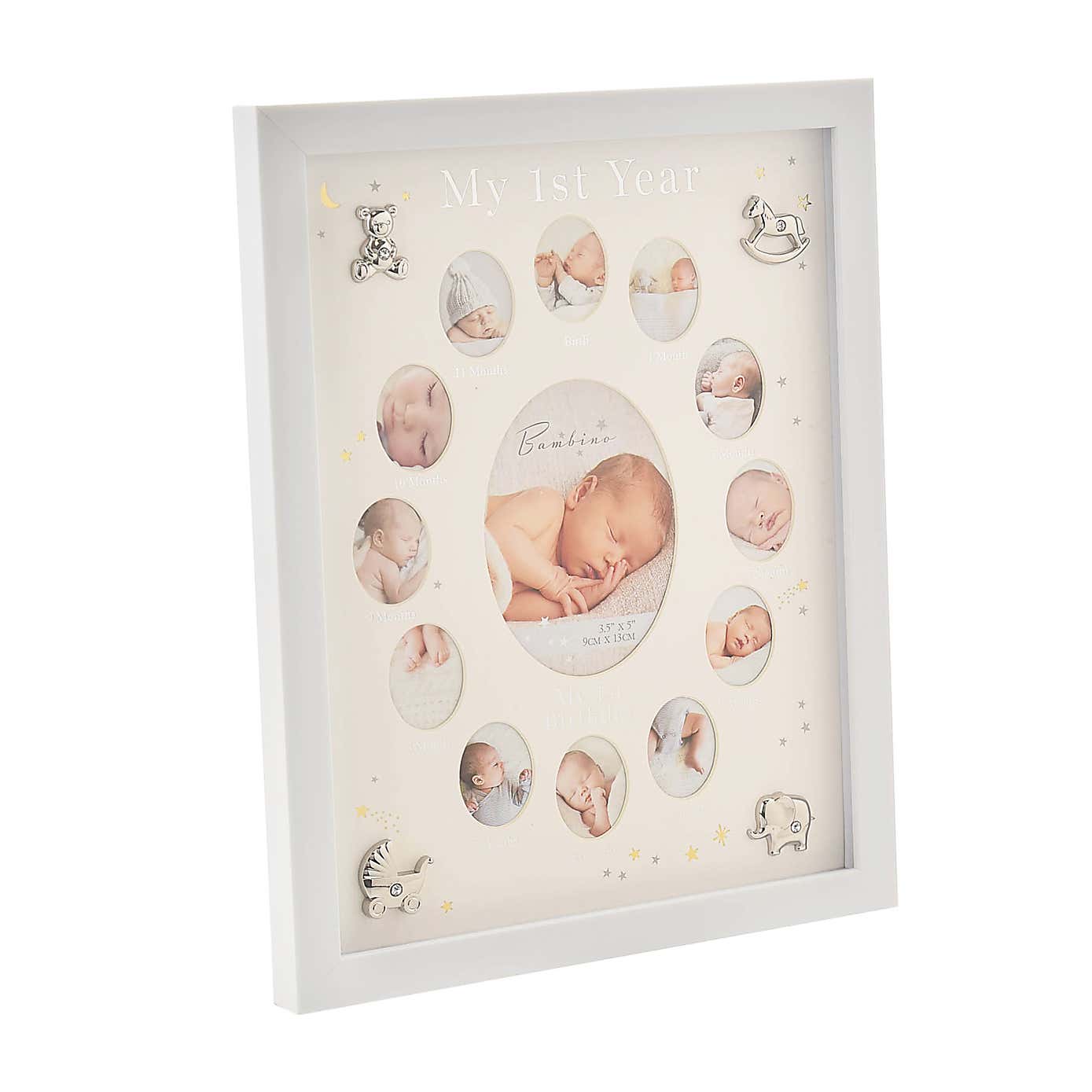 Bambino My First Year Grey Multi Photo Frame