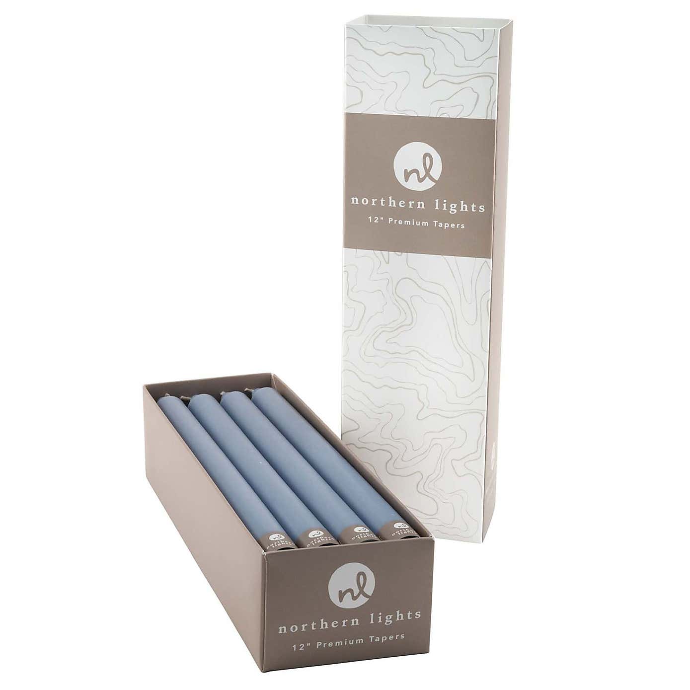 Northern Lights Pack of 12 Taper Candles