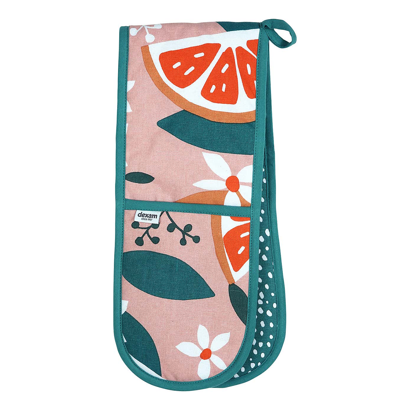 Dexam Exotic Fruit Blush Cotton Double Oven Gloves