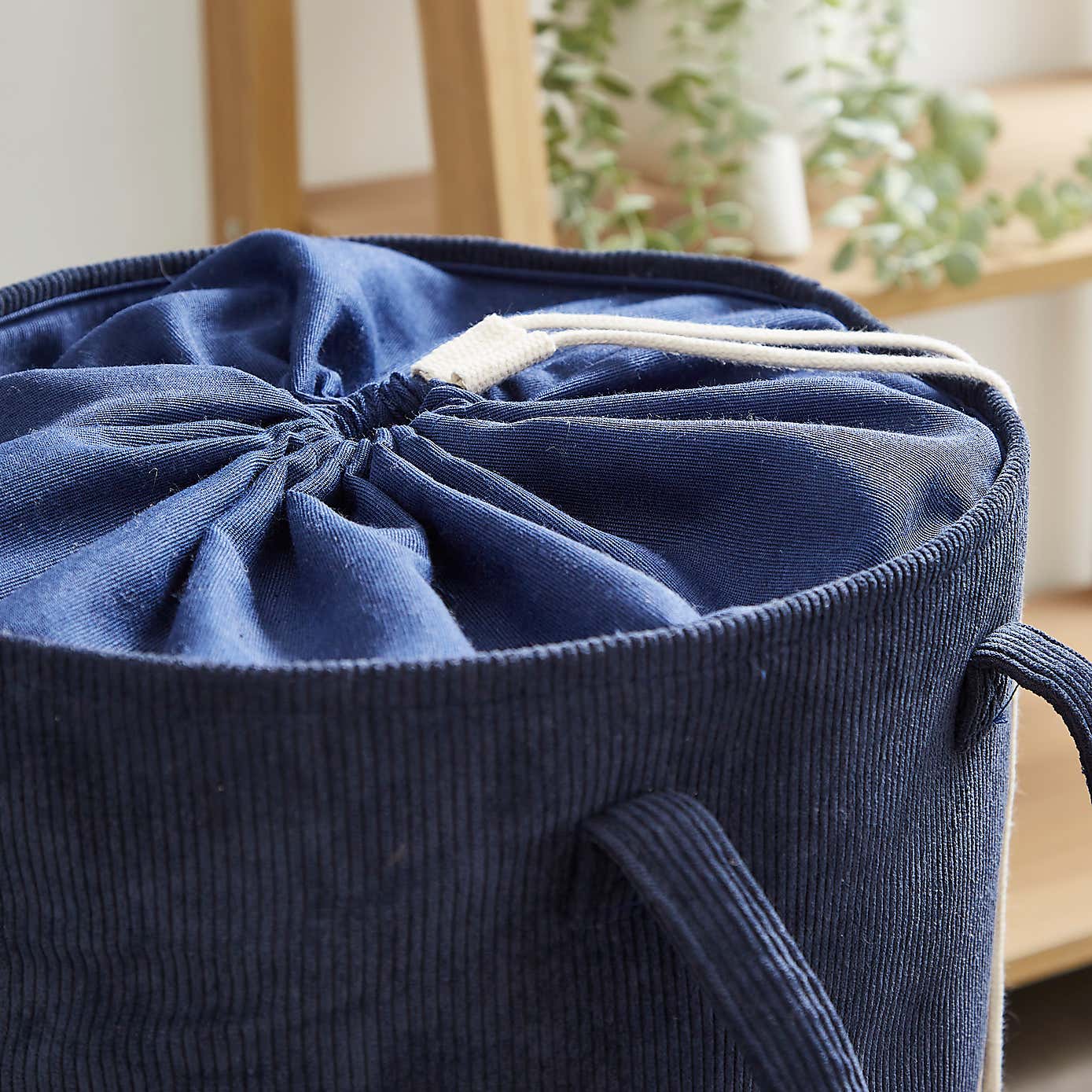 Corduroy 60L Fabric Laundry Bag