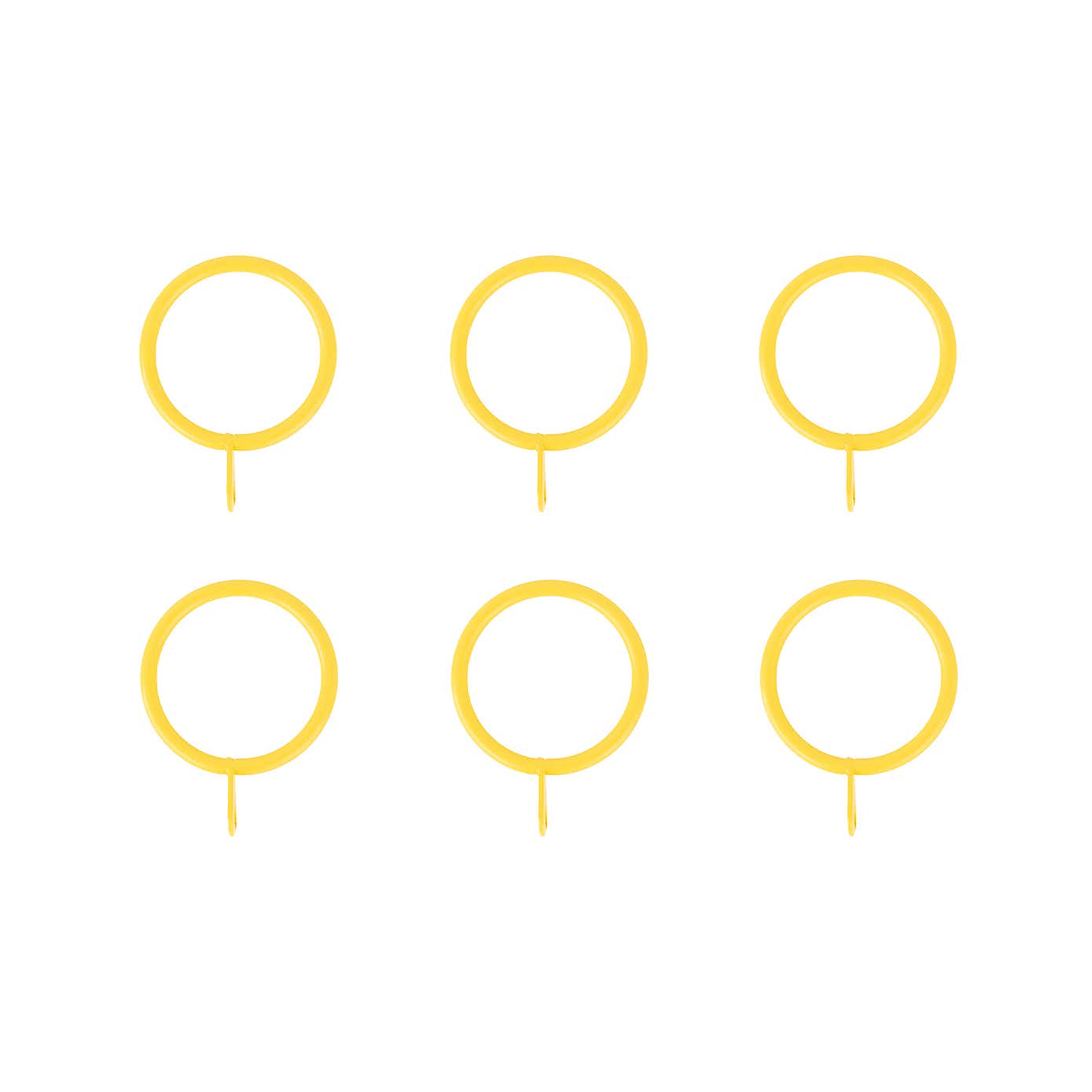 Oslo Pack of 6 22/25mm Curtain Rings