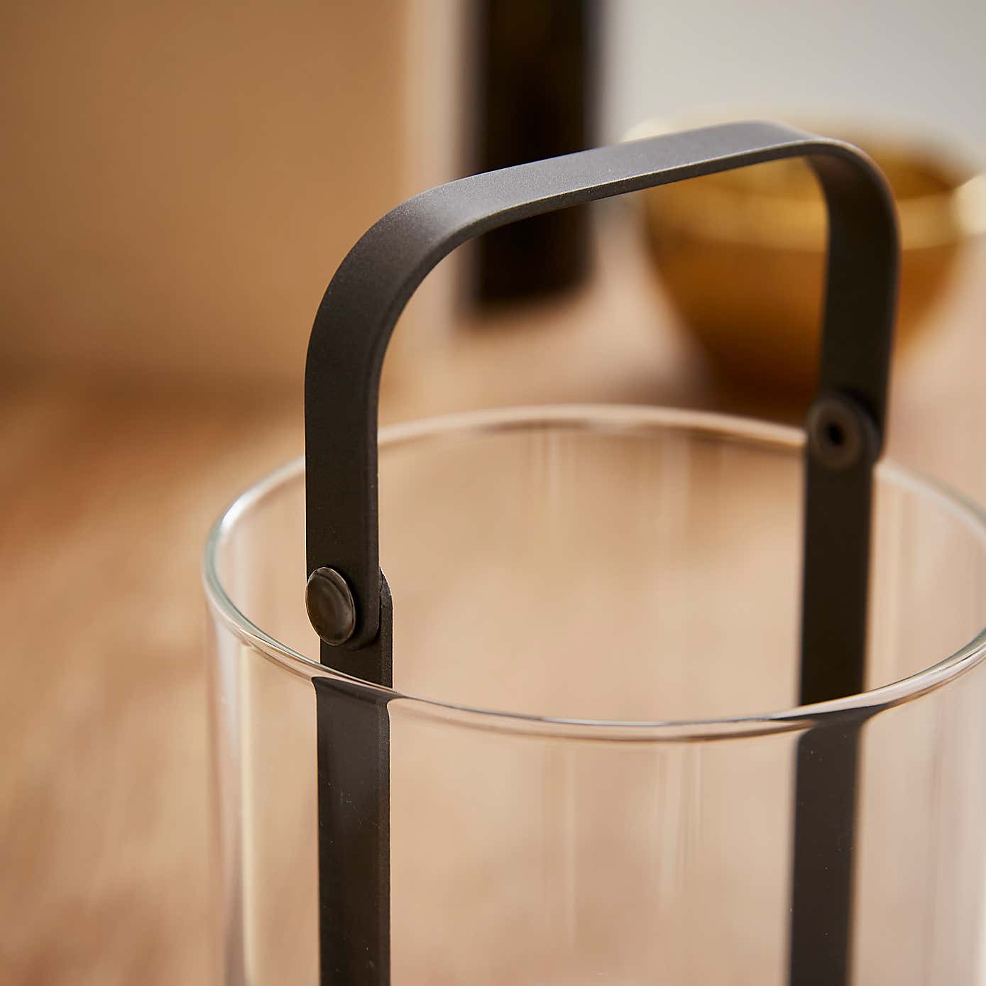 Industrial Glass & Metal Lantern