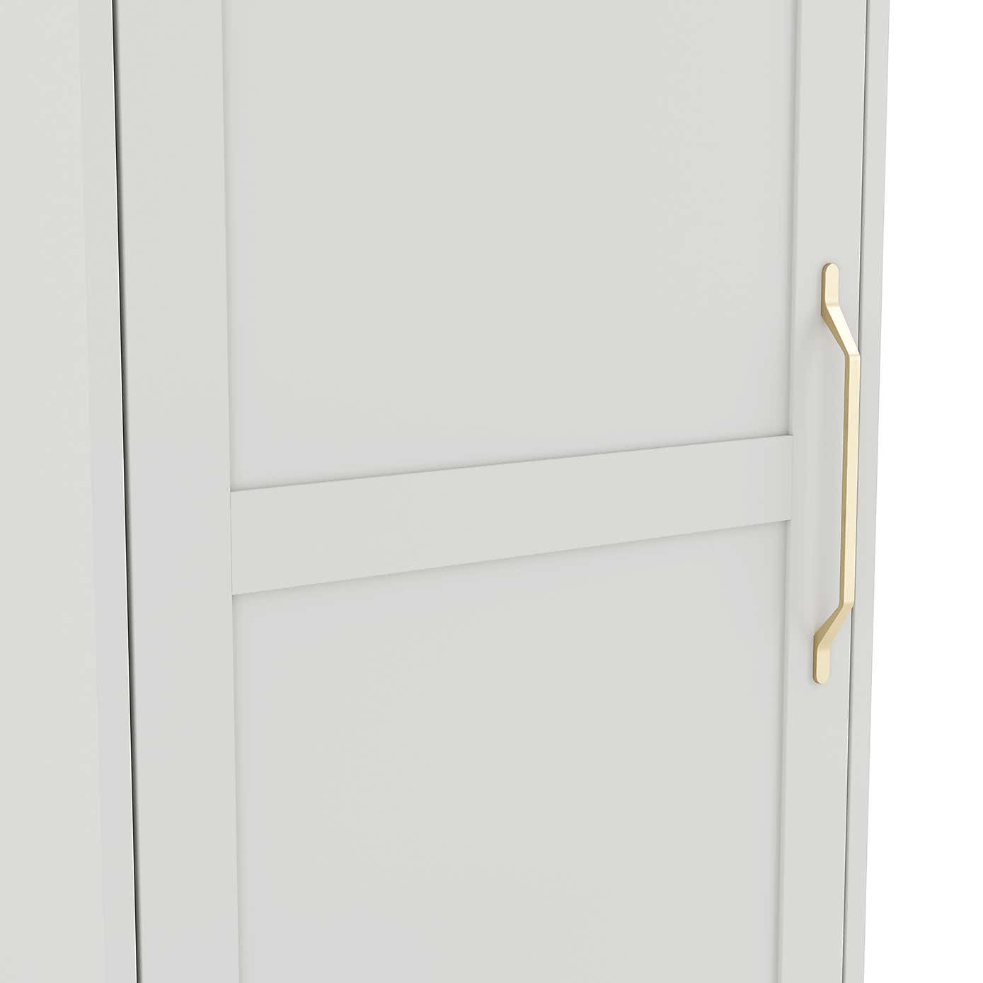 Austen Single Wardrobe, White