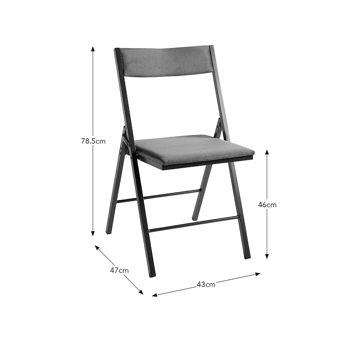 Emily Velvet Folding Chair