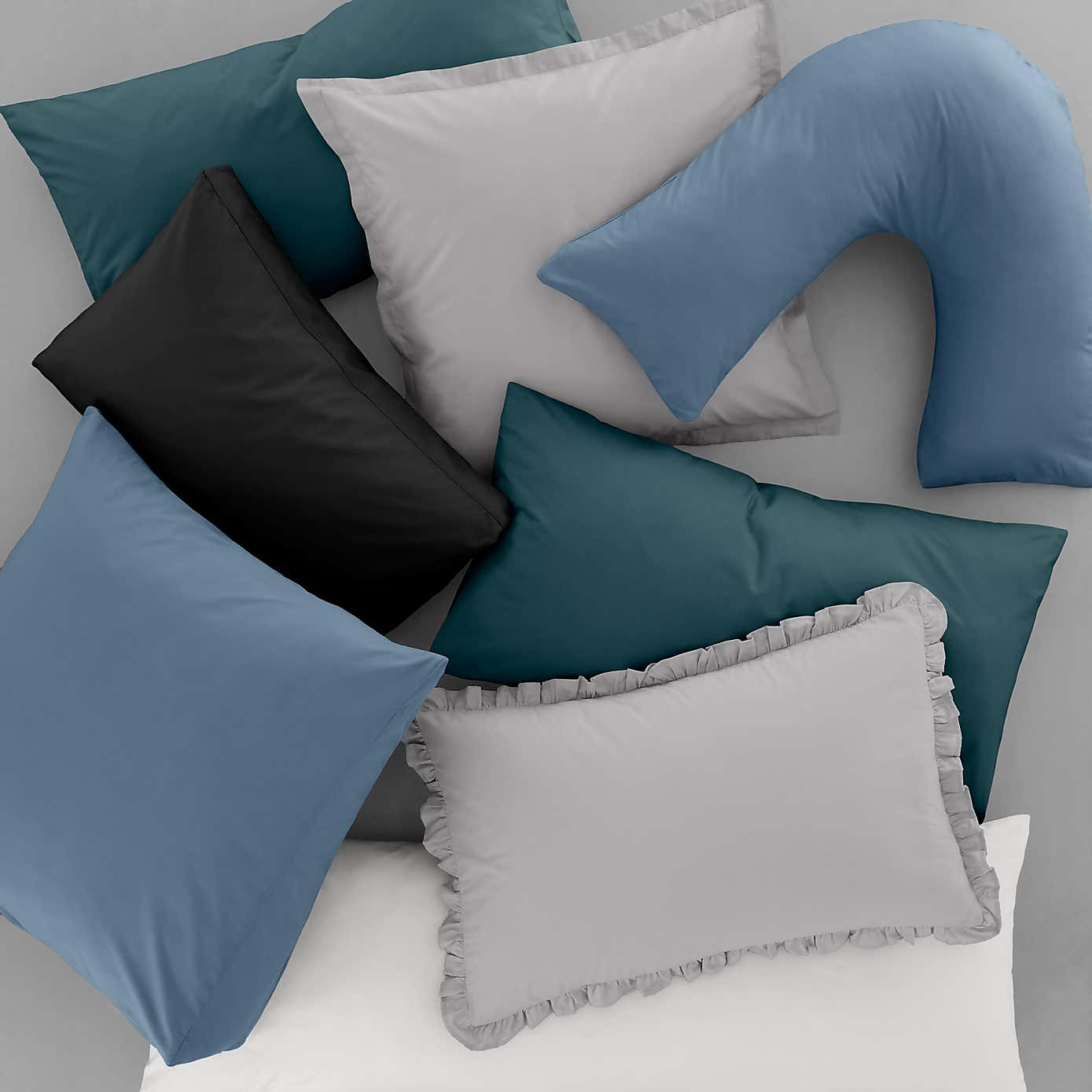 Pure Cotton Frilled Pillowcase