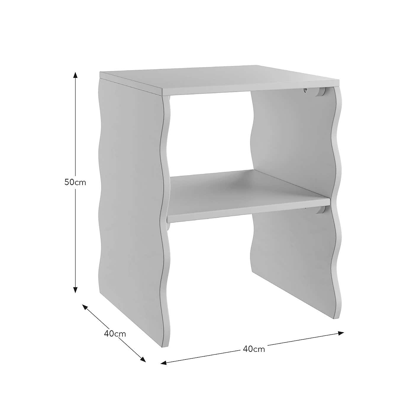 Posie Wavy Bedside Table