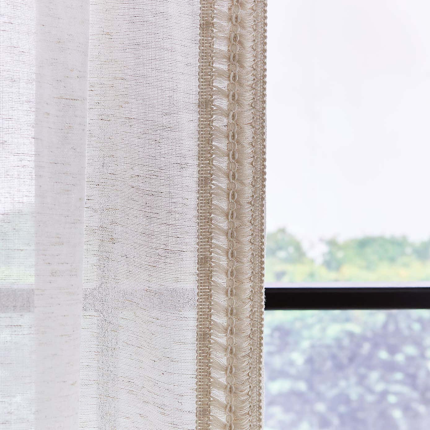 Kaia Crochet Slot Top Voile Panel