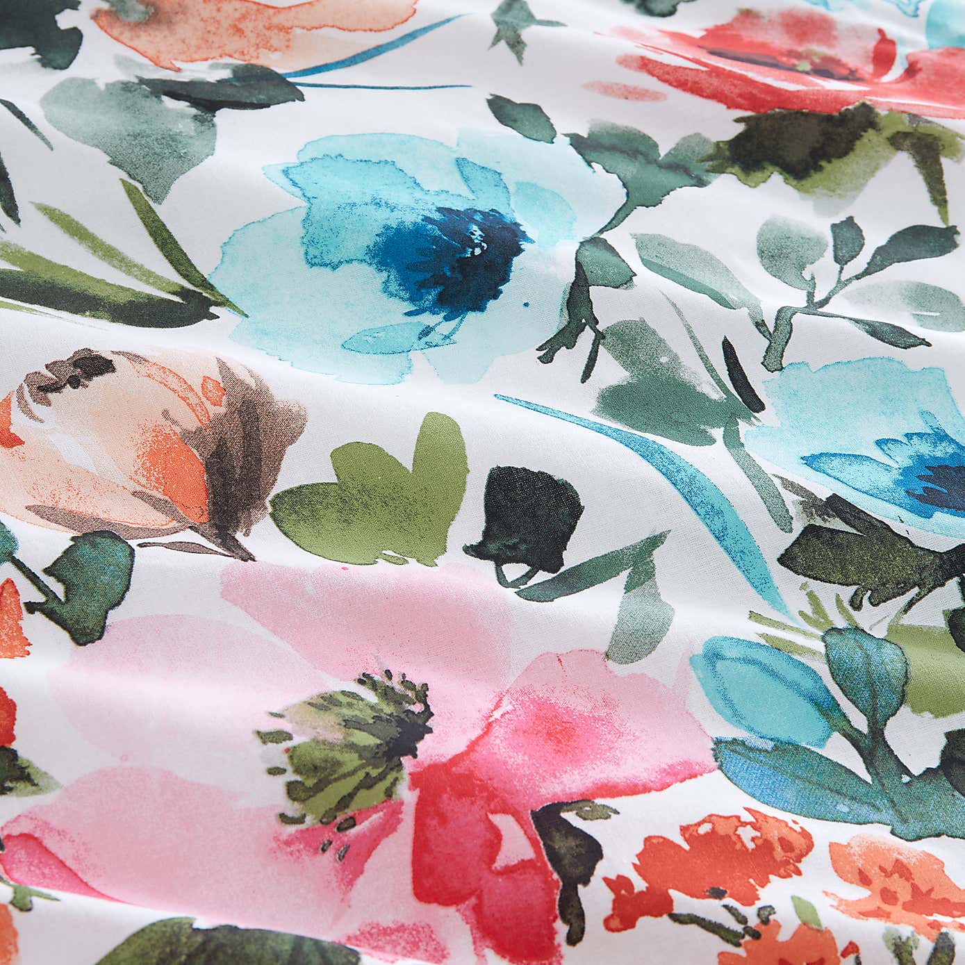 Malin Summer Blooms Multicoloured Duvet Cover and Pillowcase Set