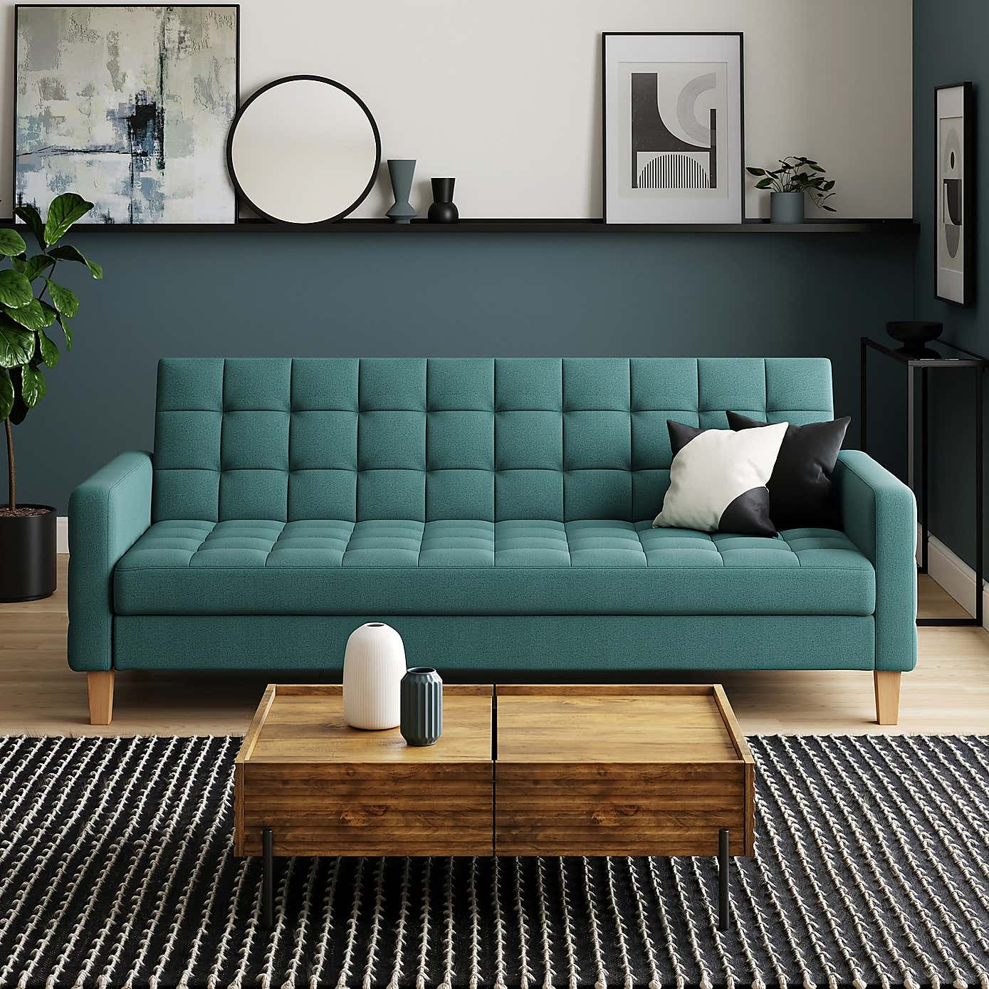 Harlow Storage Double Sofa Bed, Flatweave