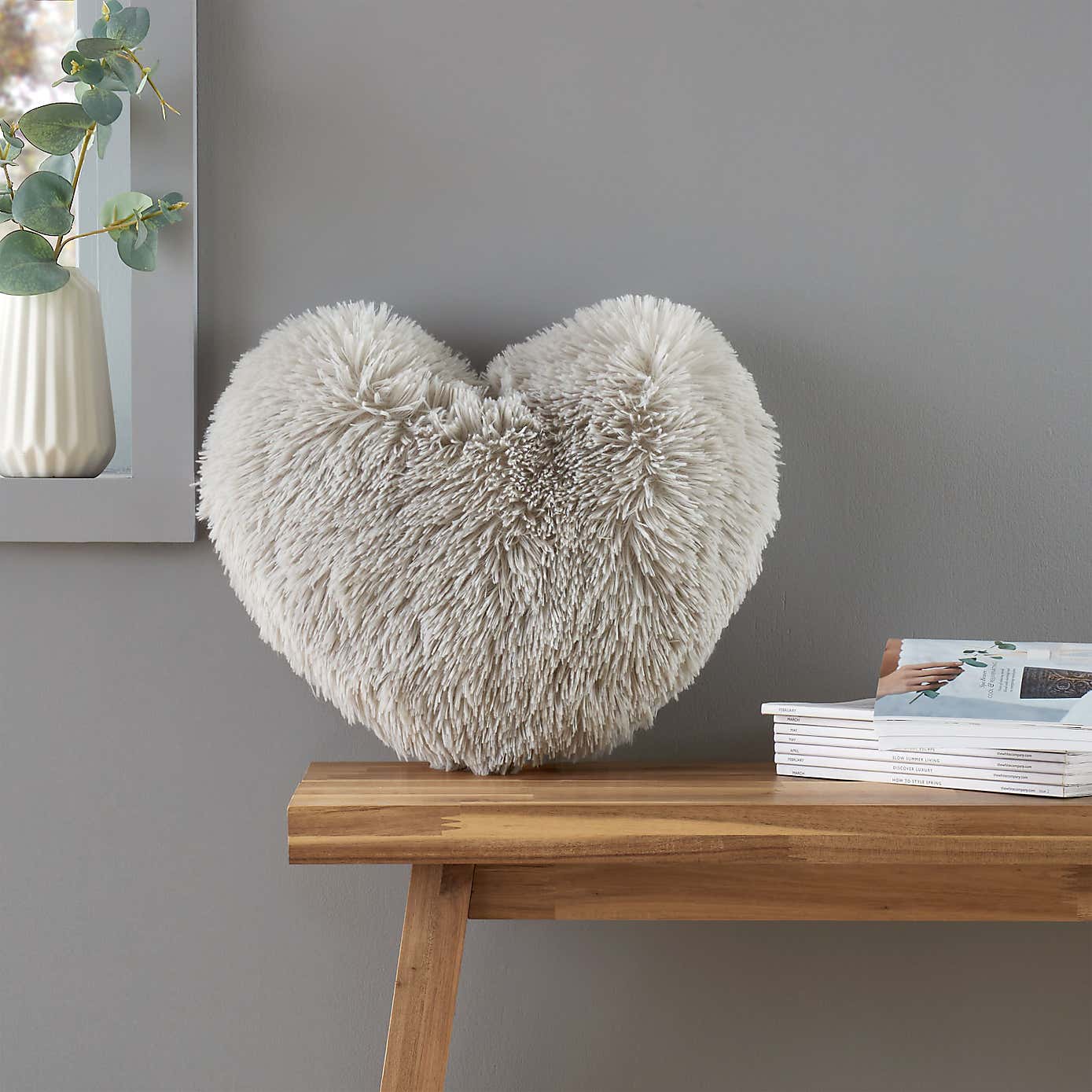 Catherine Lansfield Cuddly Heart Cushion