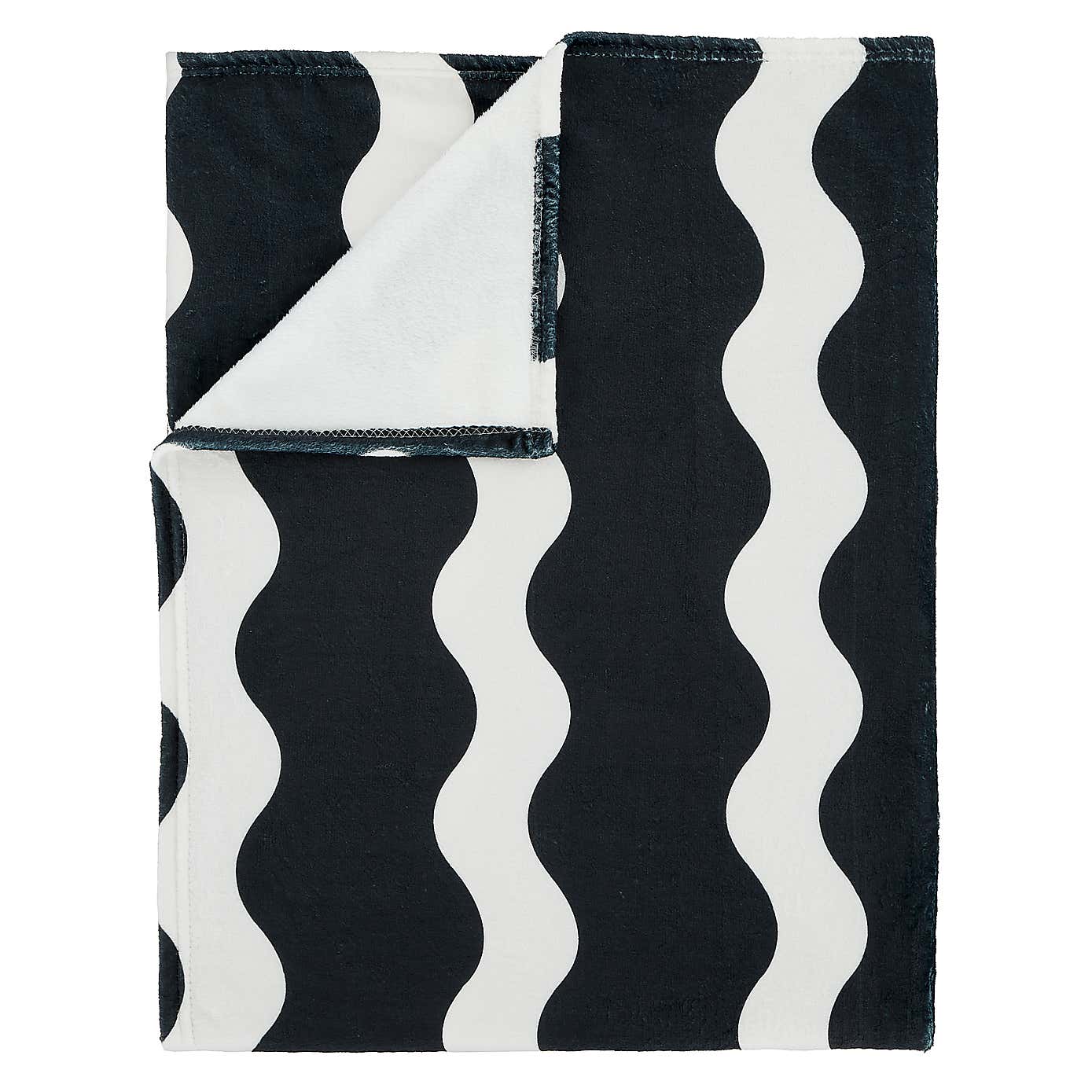Sassy B Waves Monochrome Throw 200cm x 240cm