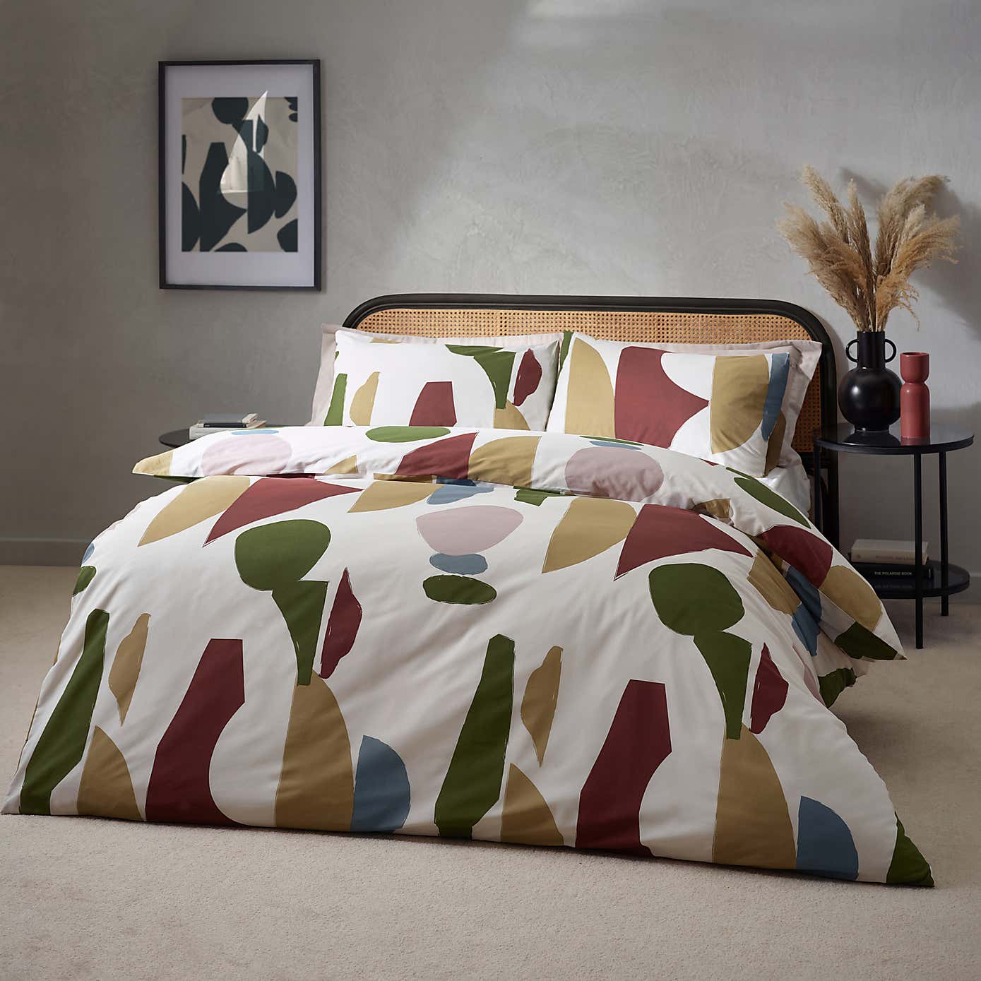 HÖEM Meta Cotton Rich Duvet Cover & Pillowcase Set