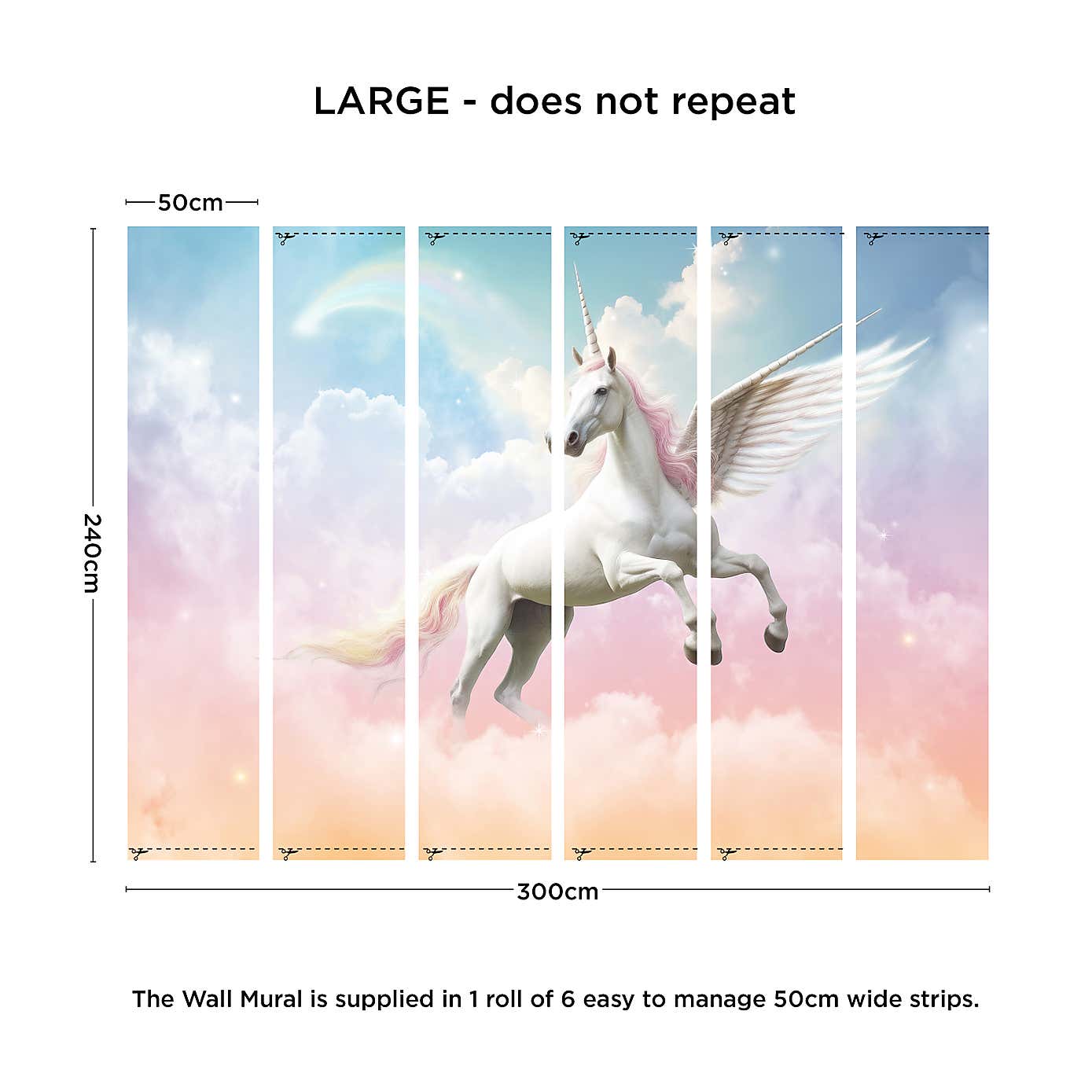 Mystical Unicorn Wall Mural
