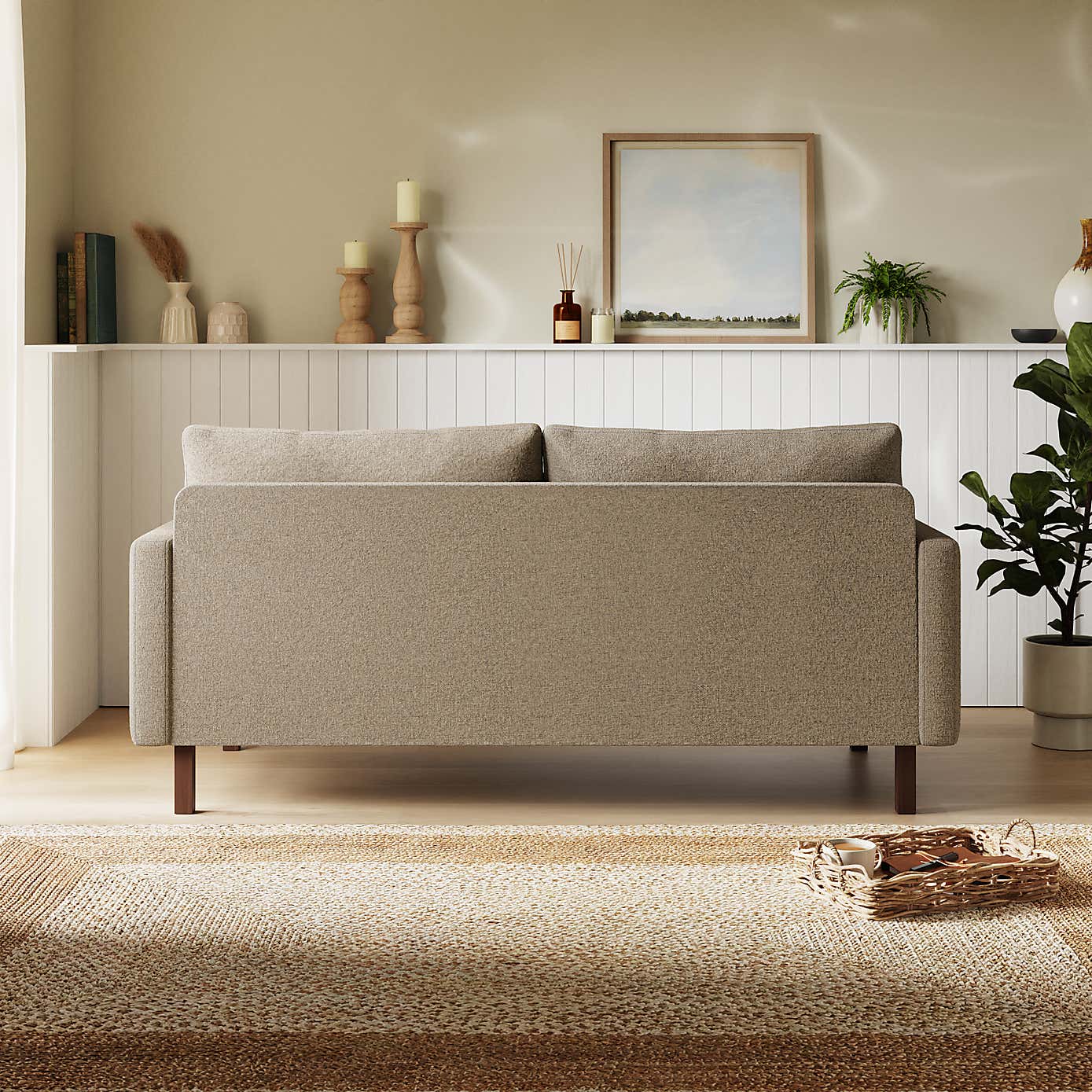 Morton Textured Weave 3 Seater Sofa