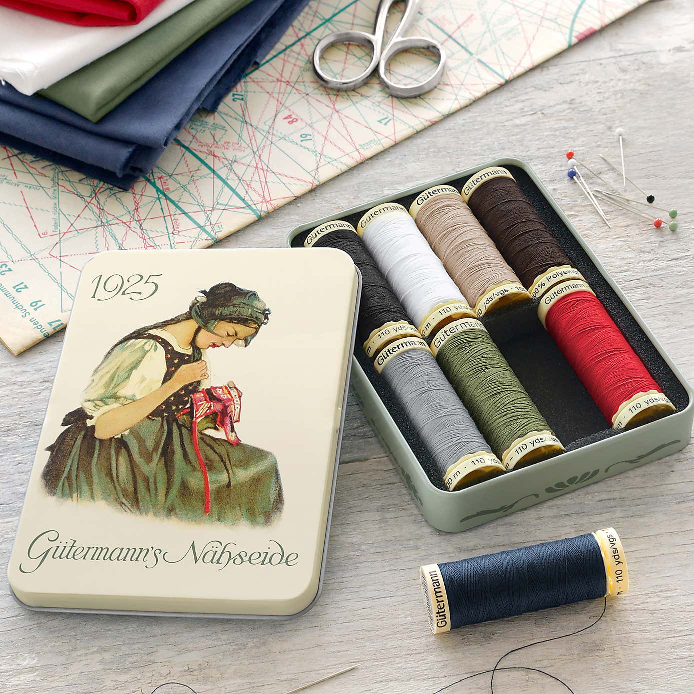 Thread Storage Tin Nostalgic 1925 Classic Shades