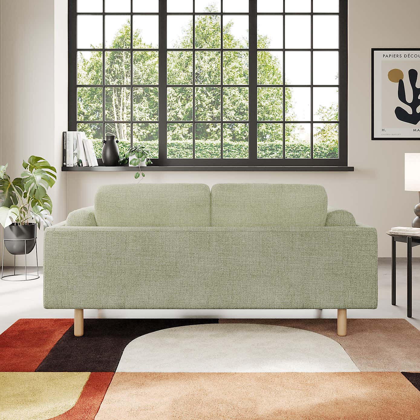 Newton Chunky Tonal Weave 2 Seater Sofa