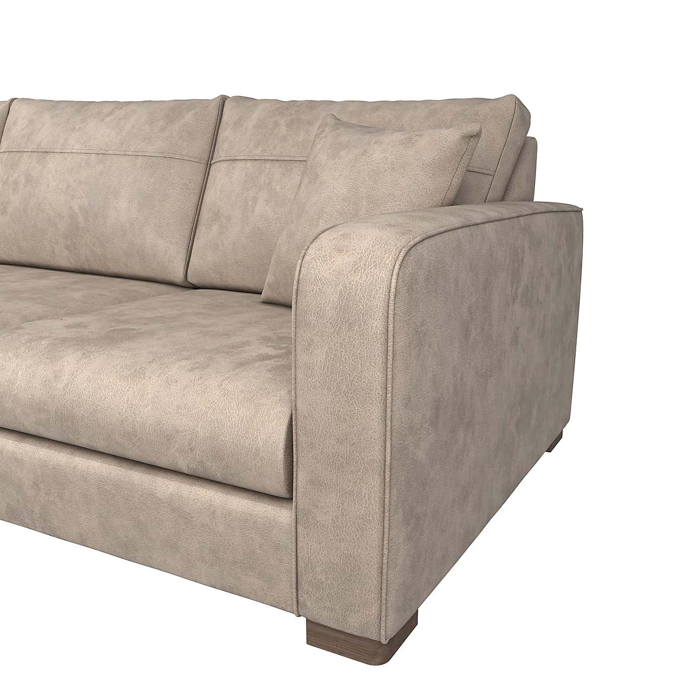 Carson Faux Leather Right Hand Corner Sofa