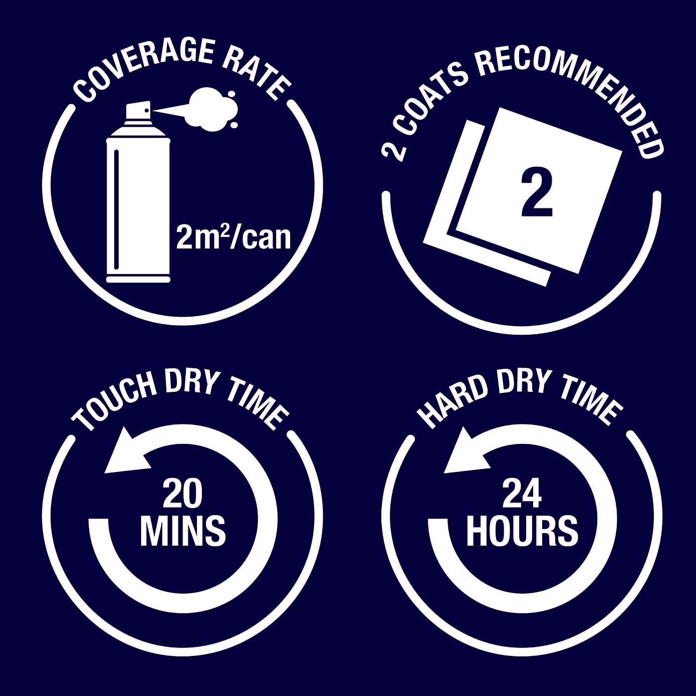 Rust-Oleum Silver Elegant Metallic Spray Paint 400ml