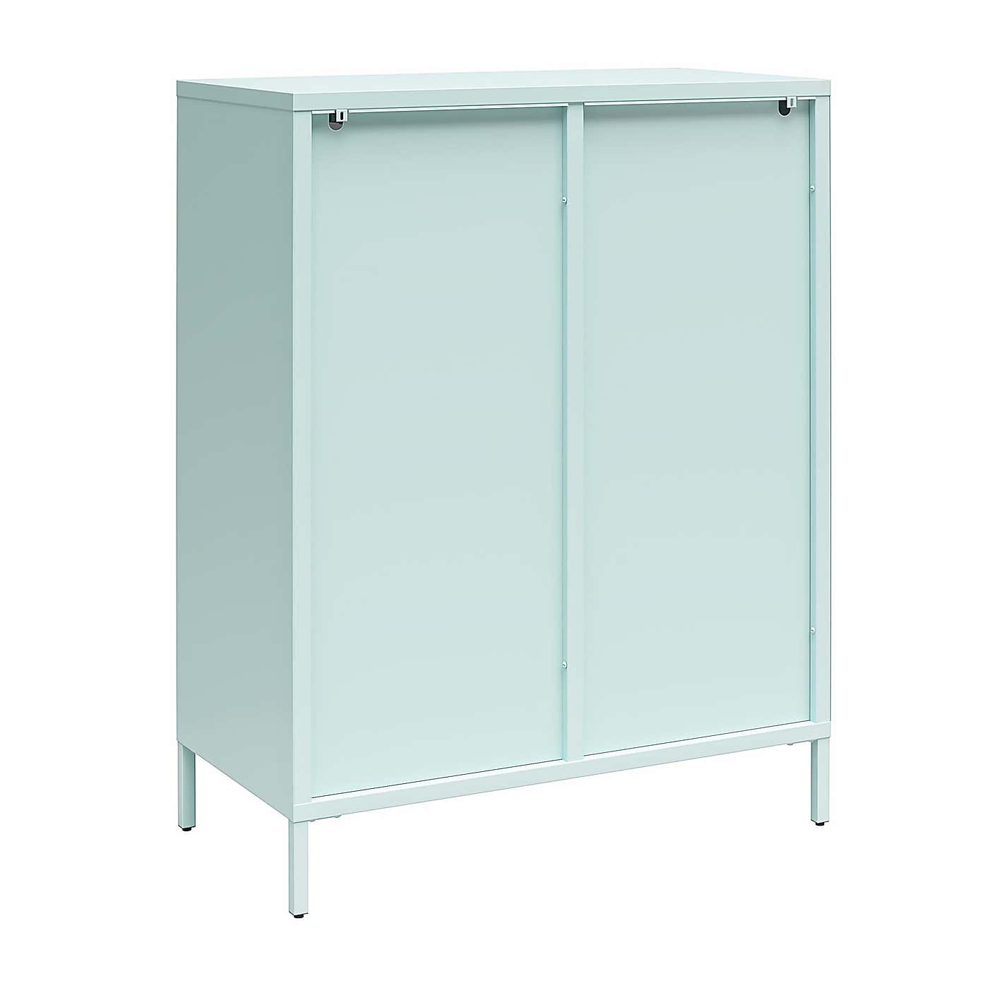 Luna Small Fluted Sideboard, Glass