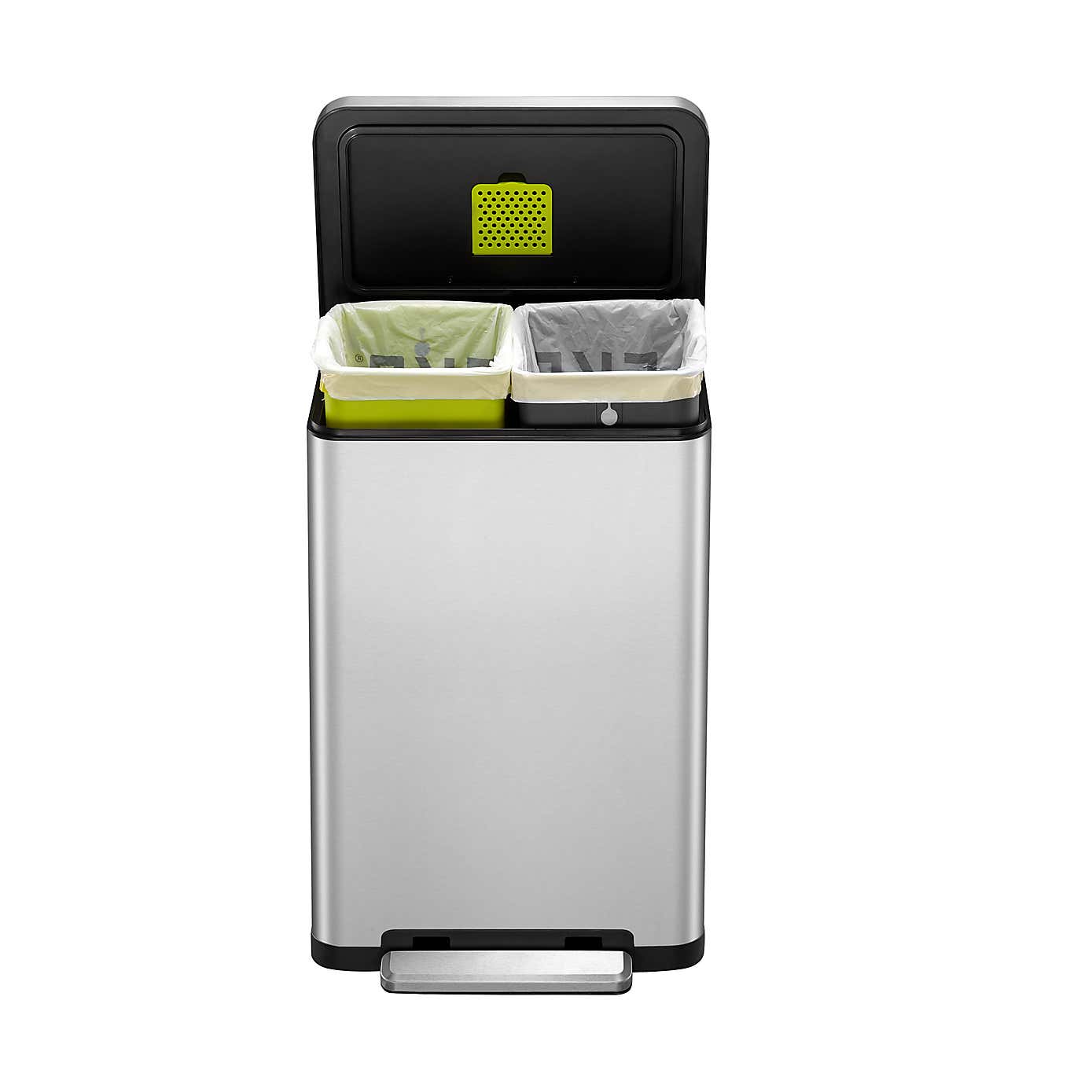 EKO X Cube 20/20L Stainless Steel Recycling Bin