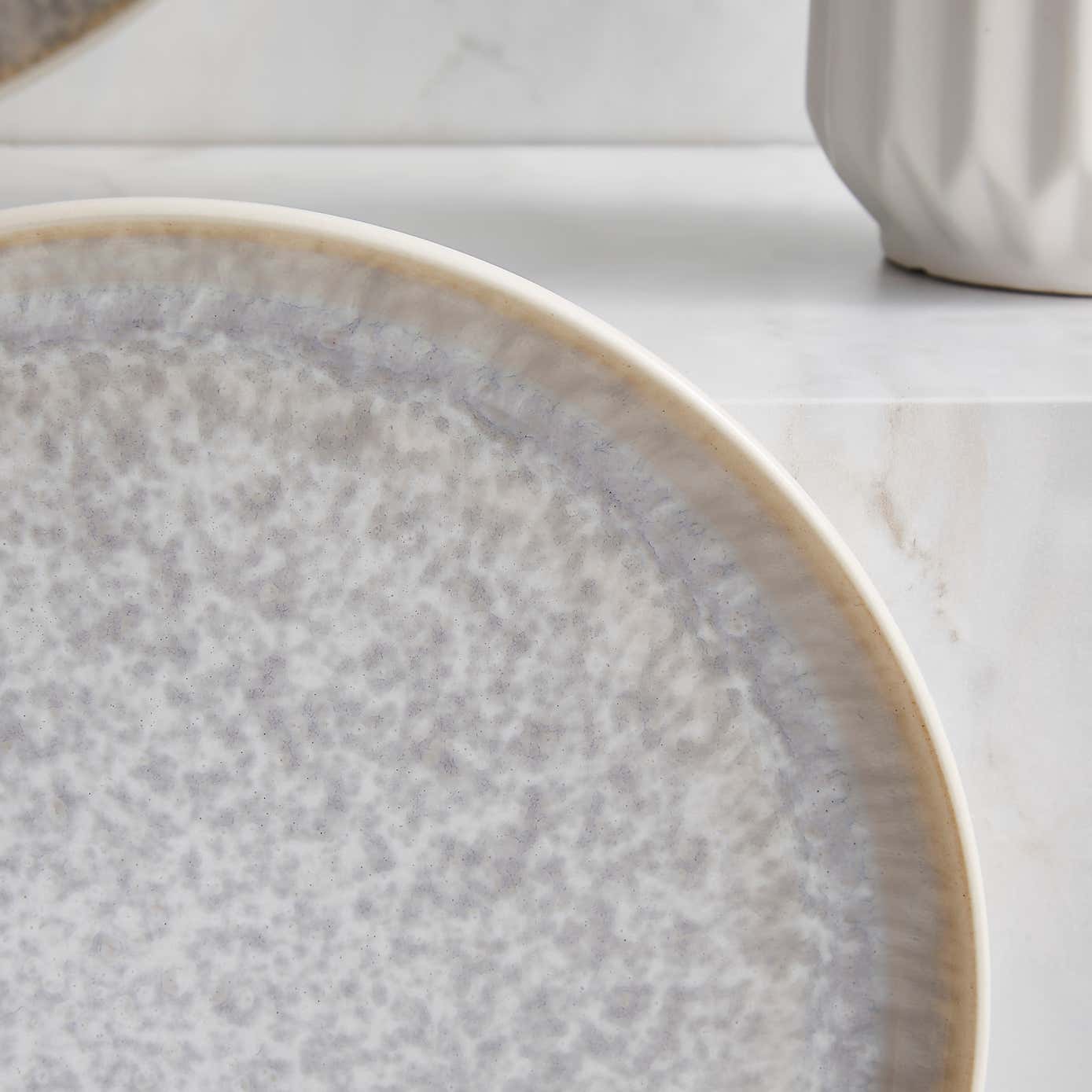 Reactive Grey 12 Piece Dinner Set