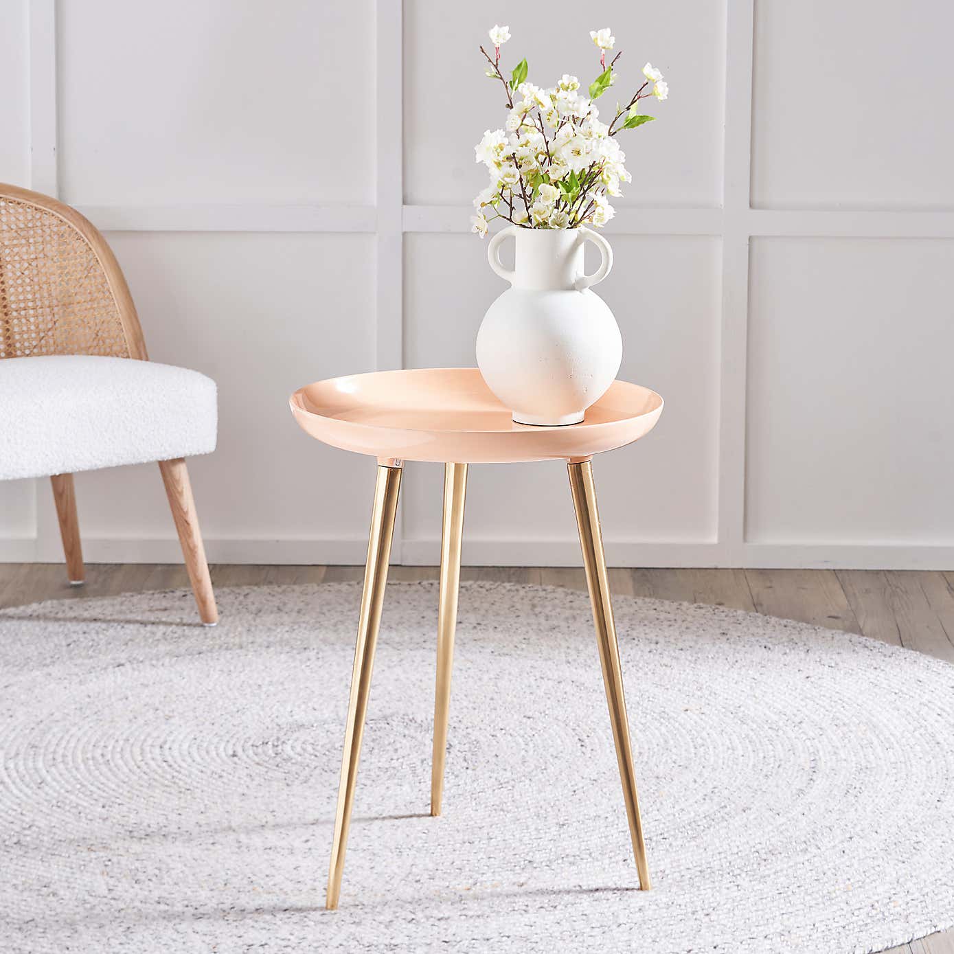 Seline Side Table, Metal