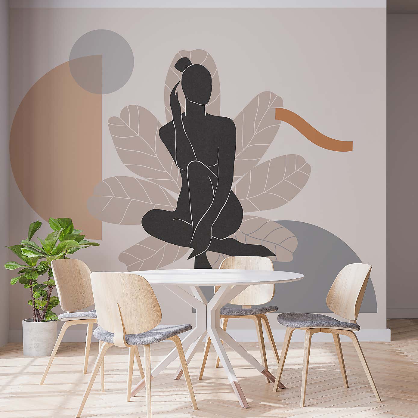 Boho Woman Mural