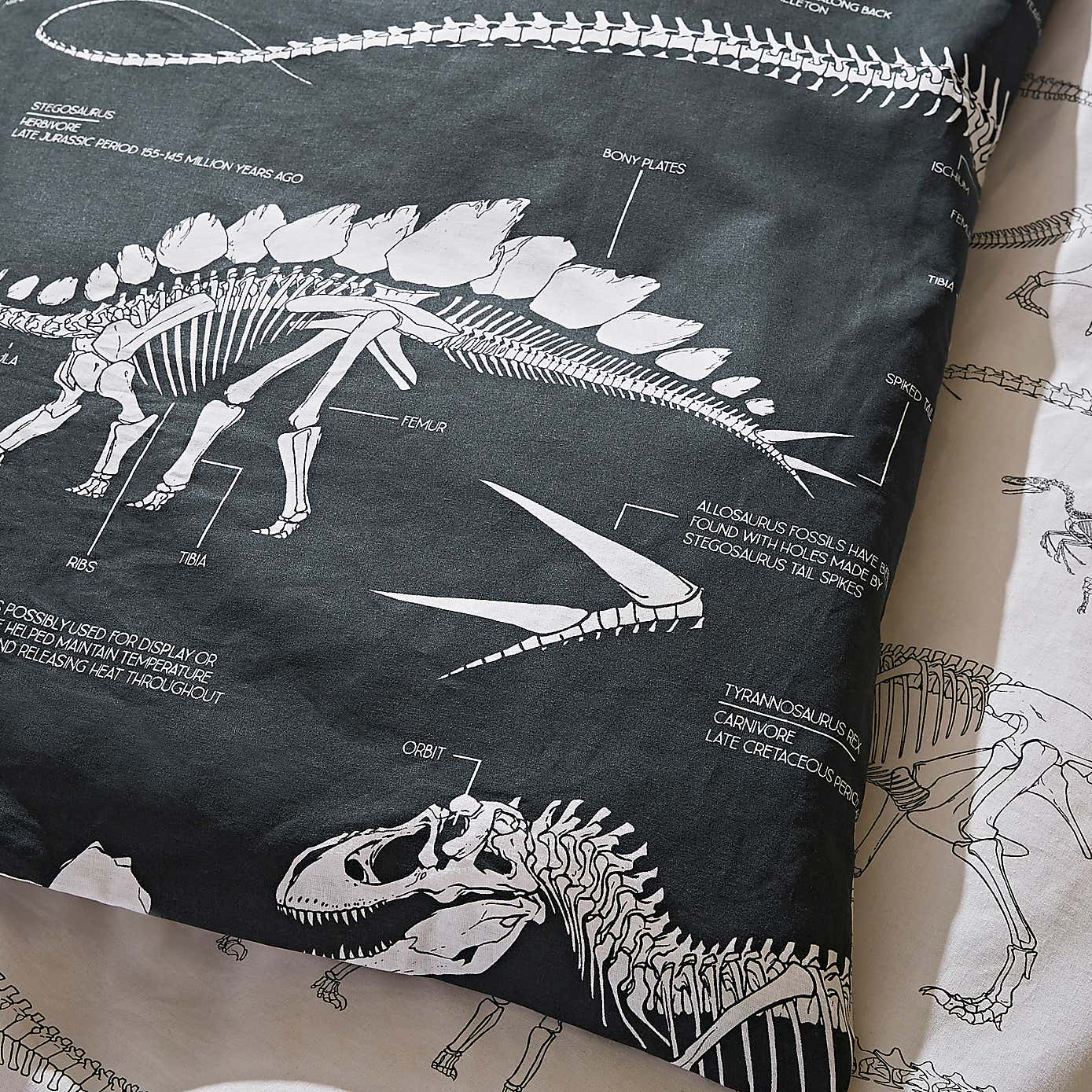 Fossil Forager 100% Cotton Duvet Cover and Pillowcase Set