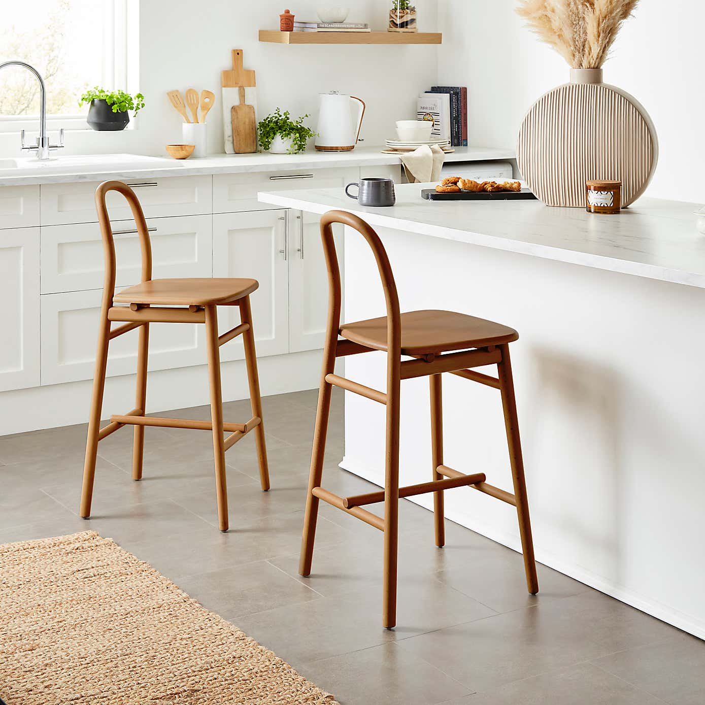 Frances Counter Height Bar Stool, Oak